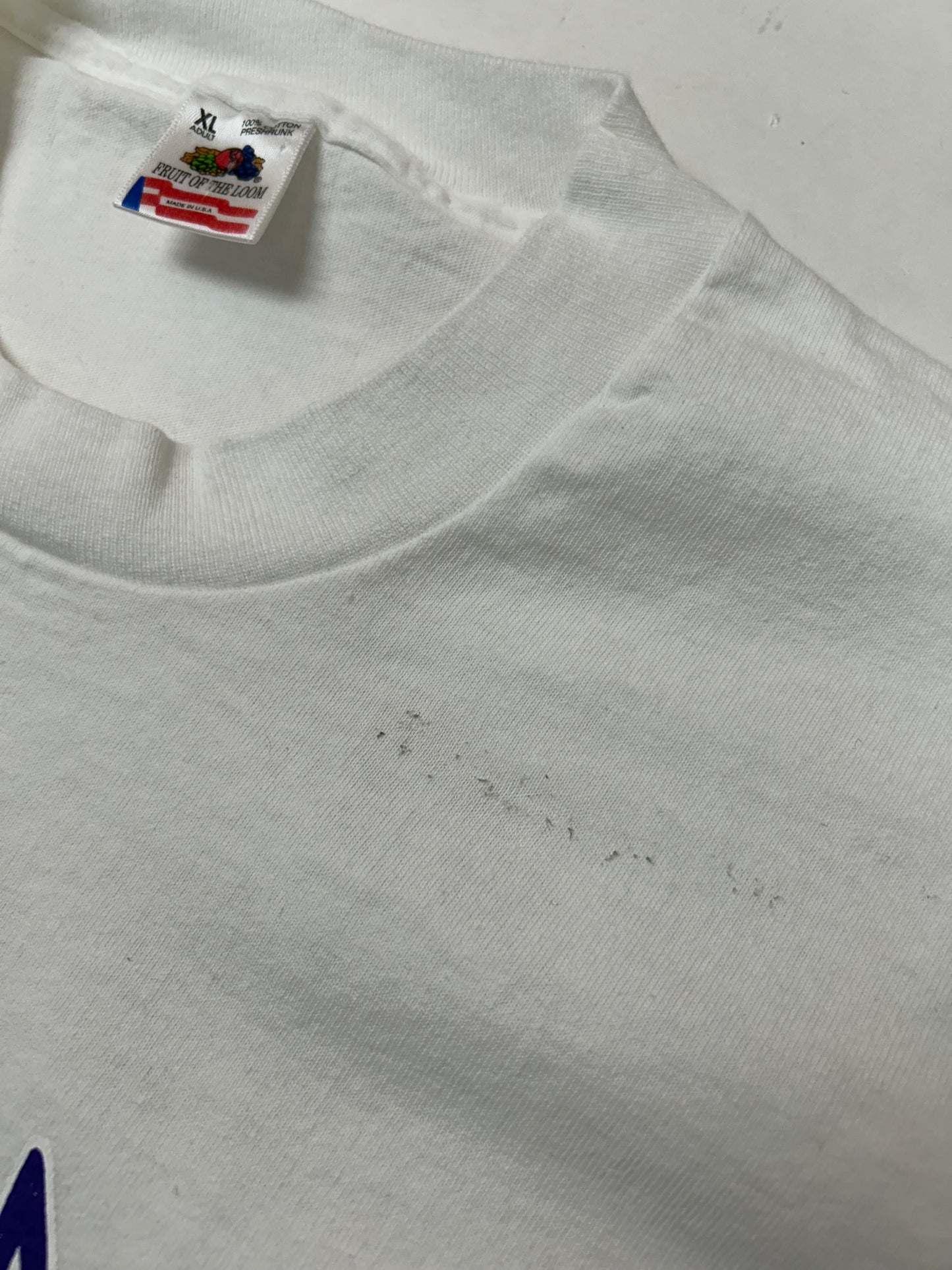 Edgewood NJ first edition “Deeper Than The Roots.” Tee XL Fruit Of The Loom USA 100% Cotton White