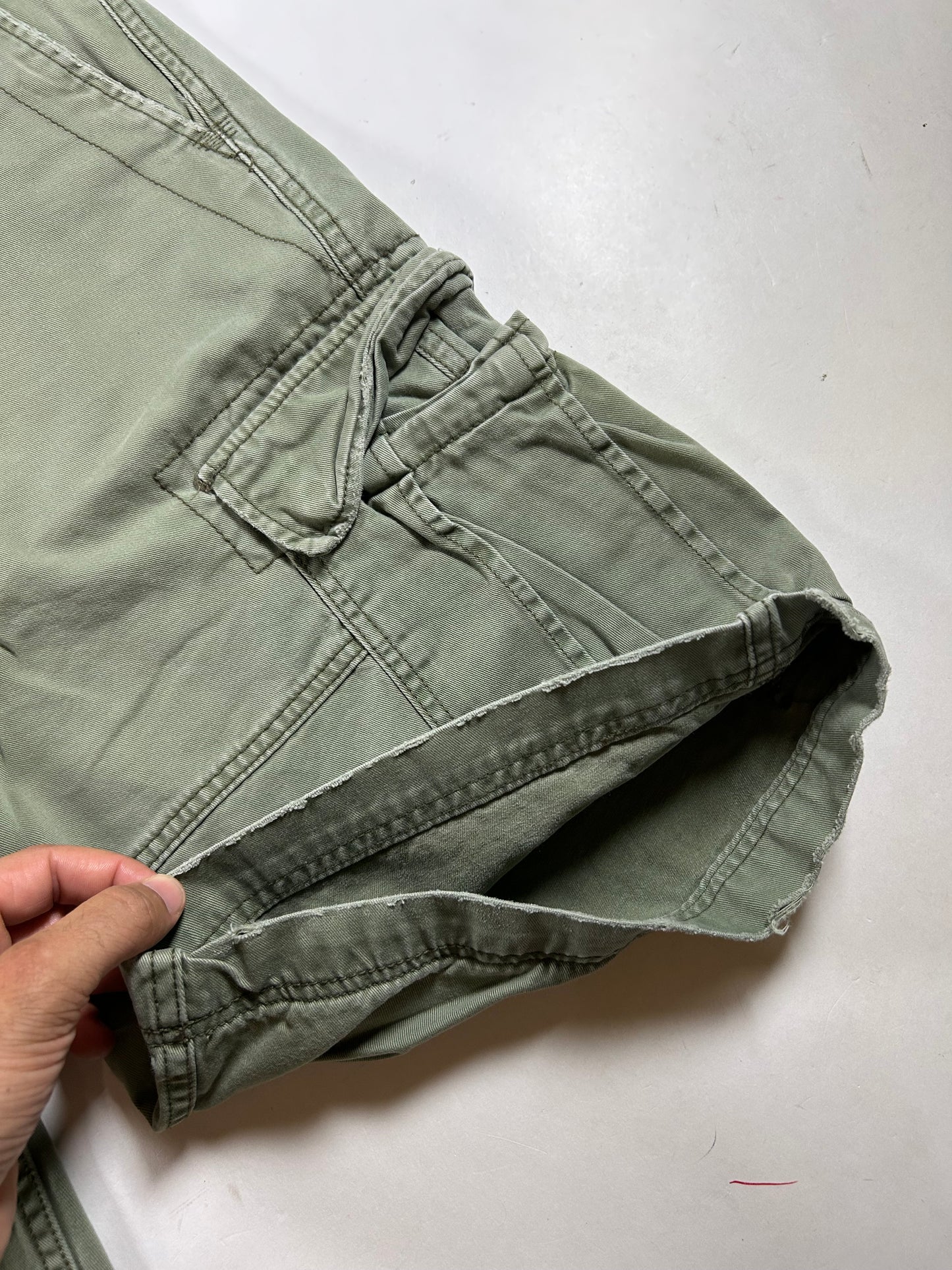Denim & Supply Ralph Lauren Cargo Shorts Green Tactical Army 34 19.25x22.75 Inches
