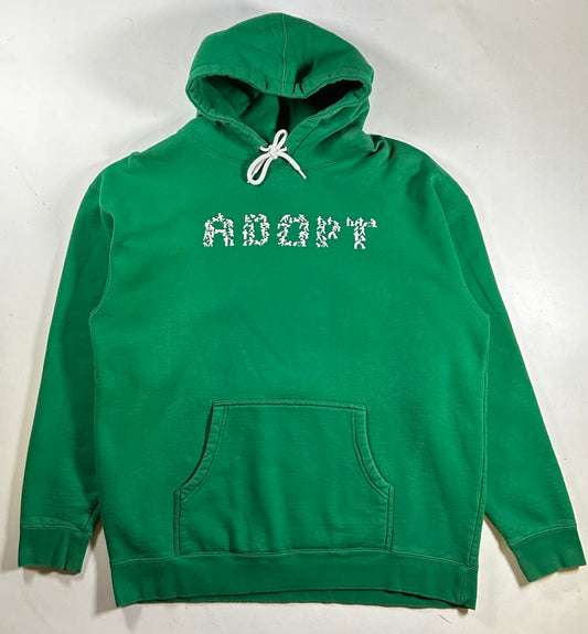 Vintage Adopt Dogs In Dogs/Human Spellout Hooded Sweatshirt