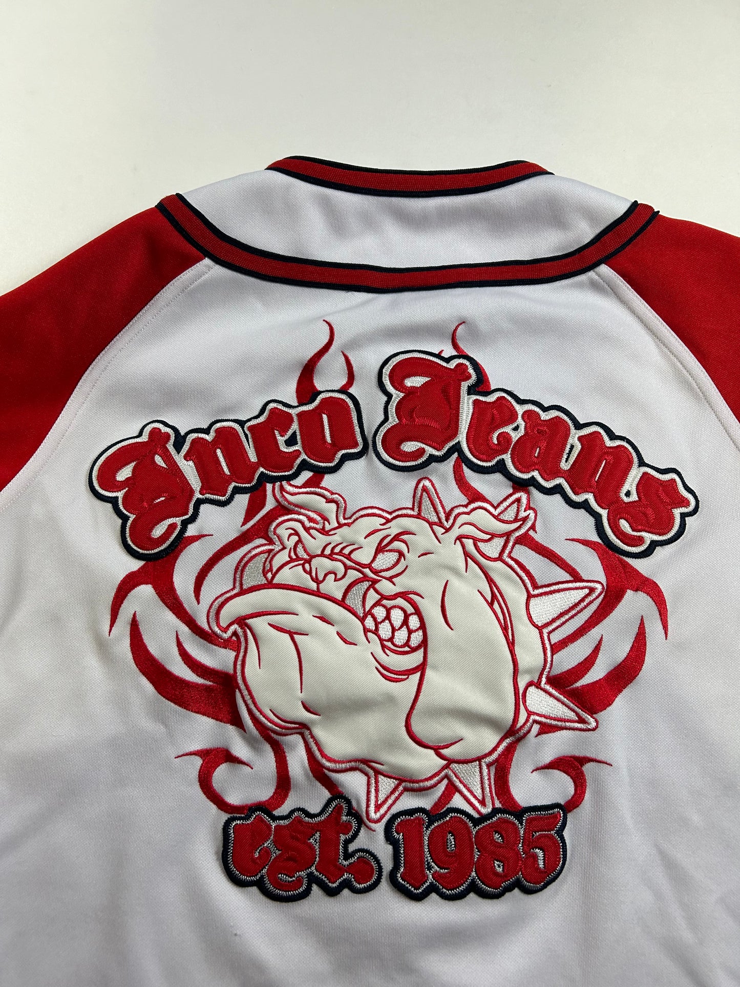 JNCO Sport Baseball Style Jersey JNCO Jeans Co. 2000s 19.25x25.5 Inches XS/Youth