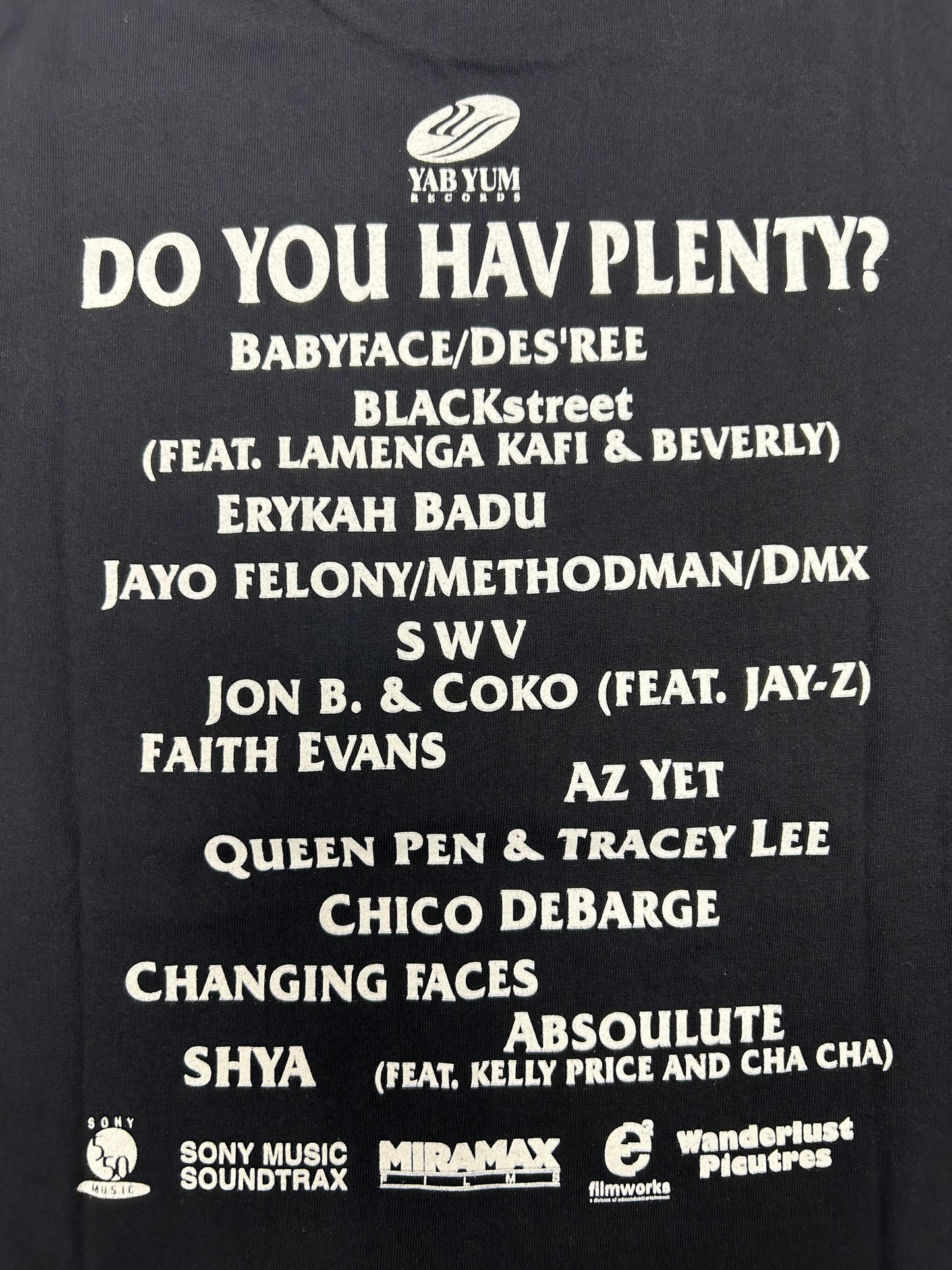 Vintage Hav Plenty Movie Soundtrack Erykah Baduh Methodman Jay z DMX Tee Medium 19.25x27.25 Inches