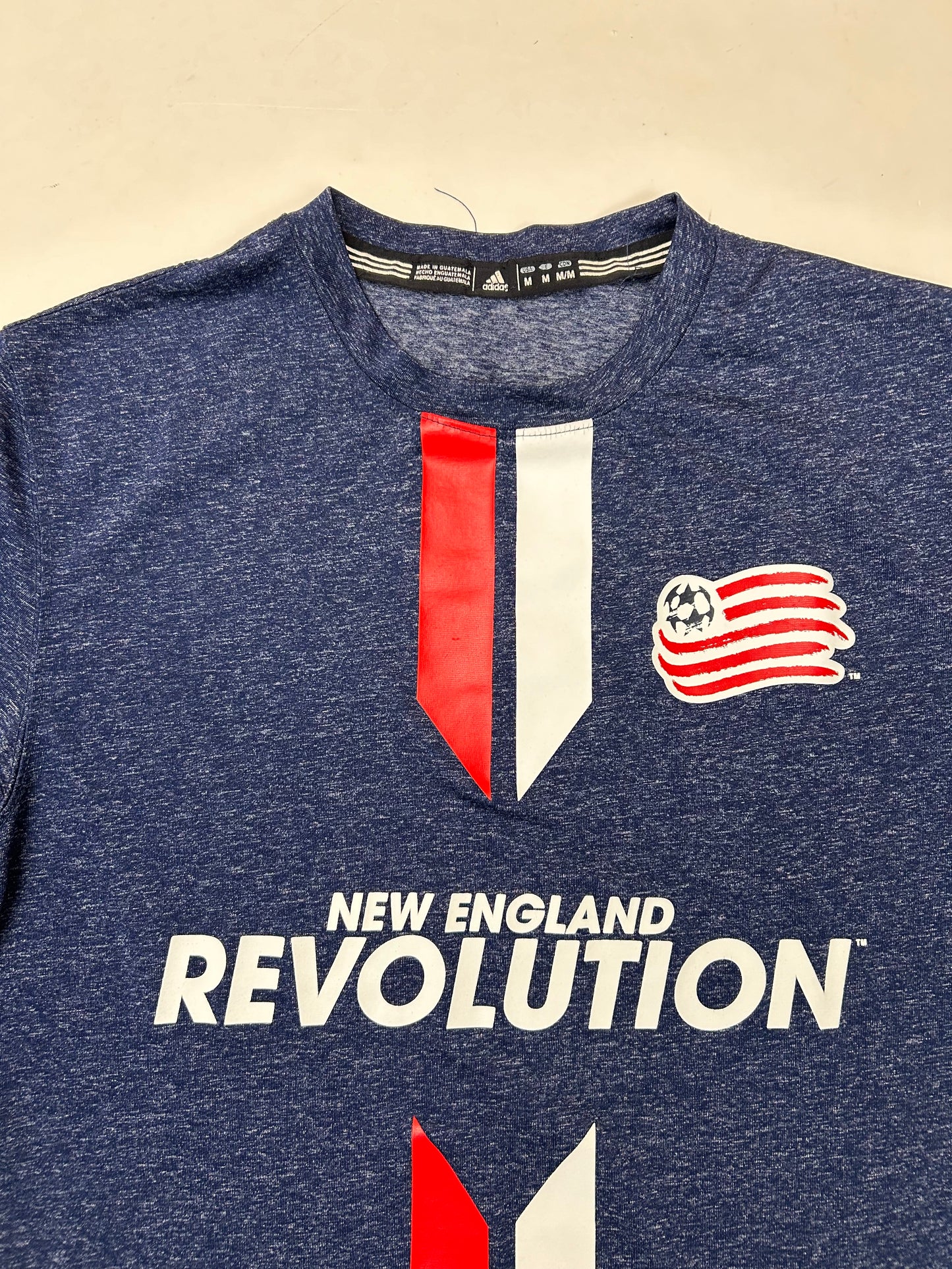 2015 New England Revolution MLS Adidas Soccer Jersey Training Shirt Medium 19x27.5 Inches