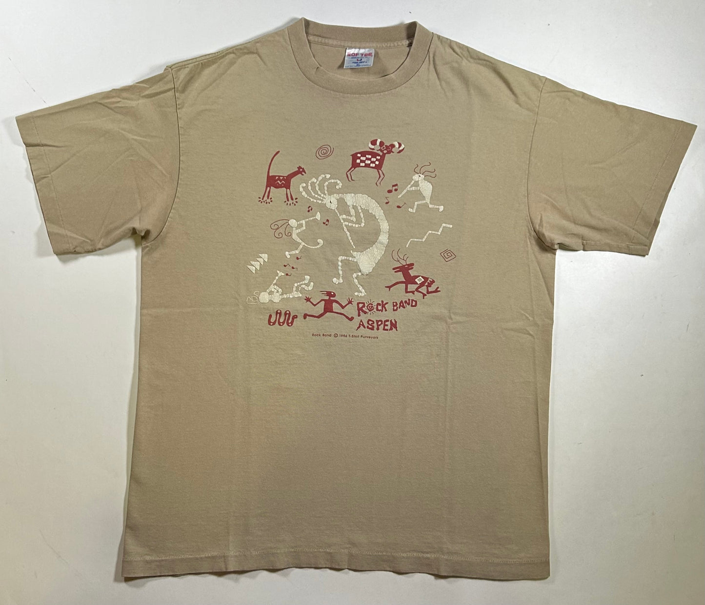 Vintage 1994 Rock Band Aspen Tee XL 23x29.5 Inches