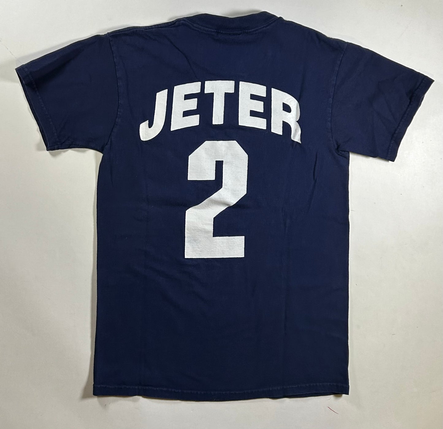 Vintage 2000s New York Yankees Derek Jeter #2 MLB Player Tee Small