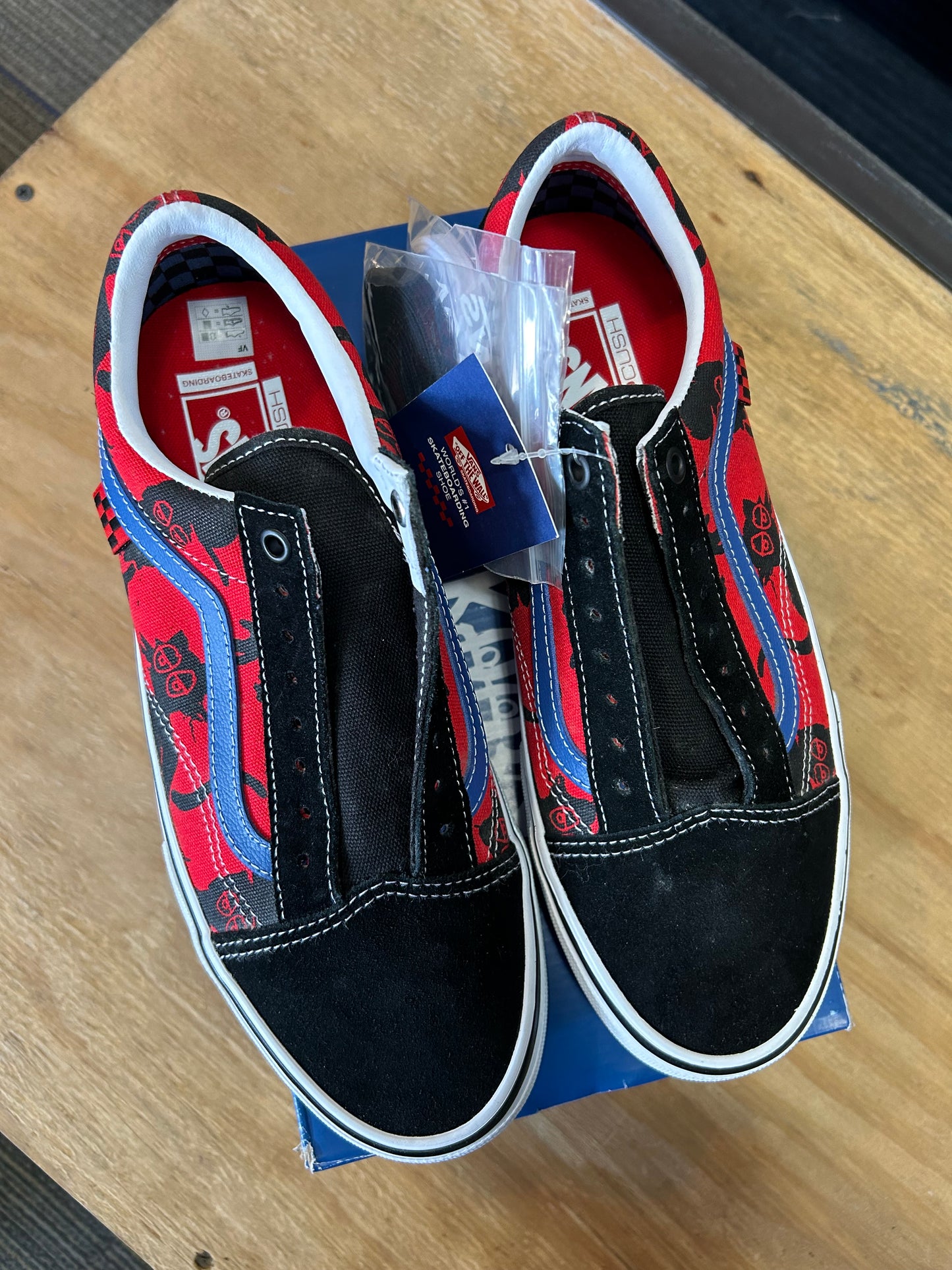 Krooked x Vans Skate Old Skool Natas For Ray Barbee Skate Shoe Size 9 Brand New