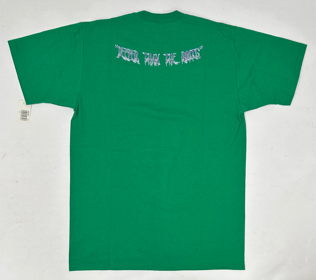 Edgewood NJ “Deeper Than The Roots.” First Edition Tee Large 21.5x31 Inches Kelley Green Russell USA 100% DS