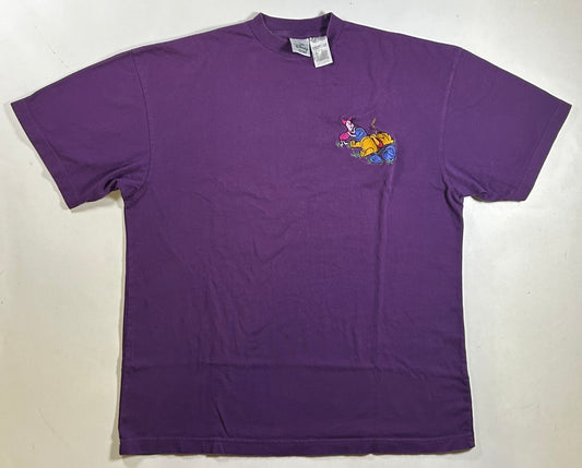 Vintage Disney Winnie The Pooh & Piglet Embroidered Logo Tee XL The Disney Store