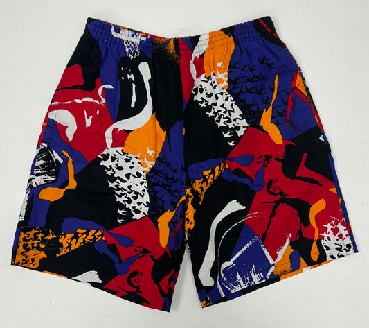 Vintage 1993 Nike Air Jordan 8 VIII AOP Basketball Shorts Original Rare Tagged Medium Good Fit 14.5x19.25/19.75 Inches