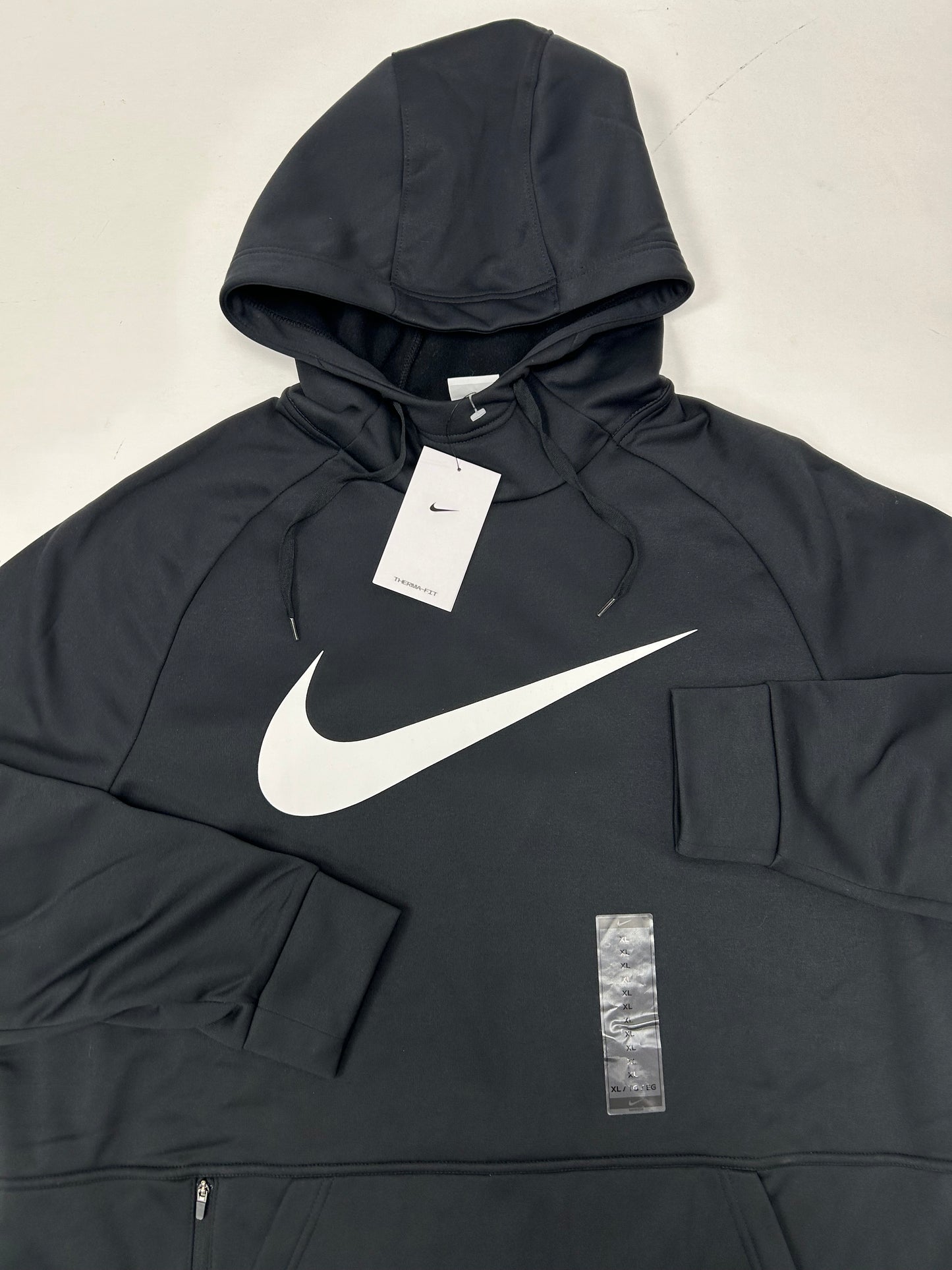 Nike Therma-FIT Hooded Pullover Black CU6238-010 XL 26.25x32 Inches Brand New 2024