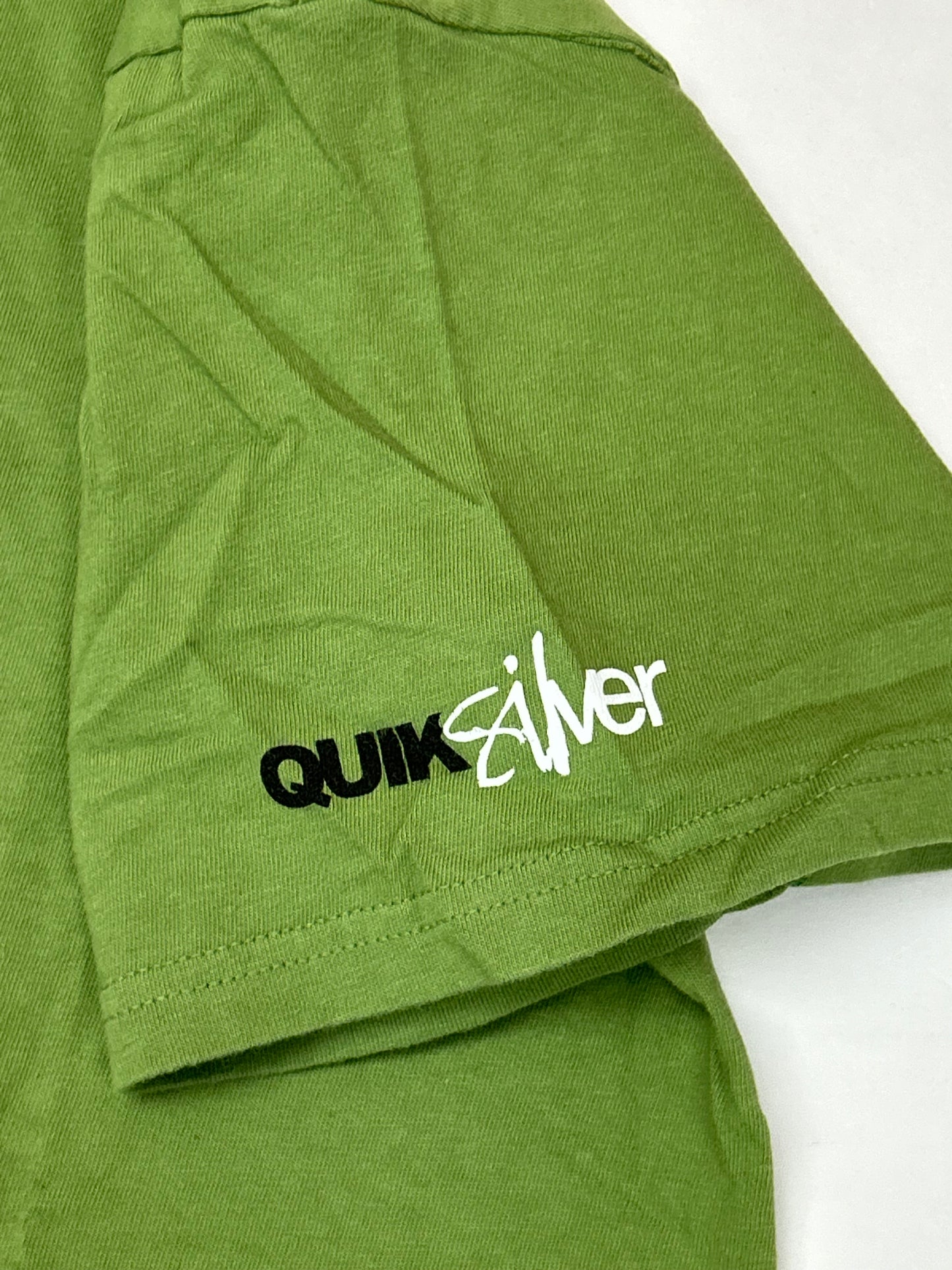 Vintage 00s Quiksilver Boarding Company South Beach Tee Large 22.75x26.5 Inches Green