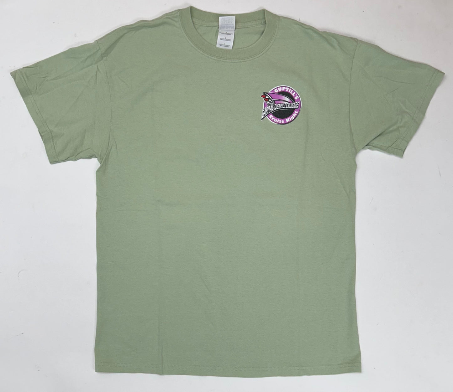 Vintage 2000s Cruise night Guptill’s Roll Arena Latham, NY Capital District Cruisers Car Event Tee Green Large 21.5x29.75 Inches