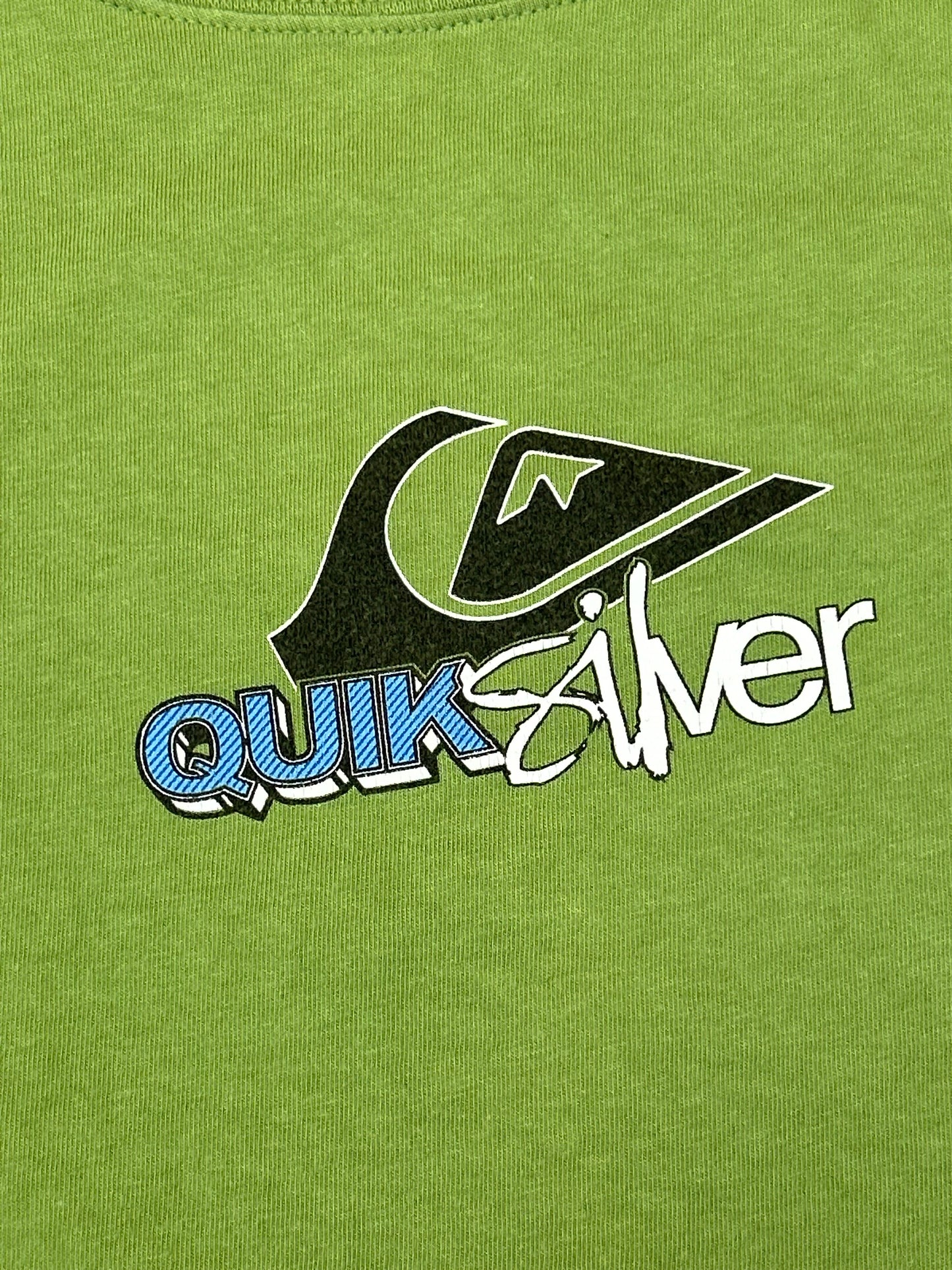 Vintage 00s Quiksilver Boarding Company South Beach Tee Large 22.75x26.5 Inches Green