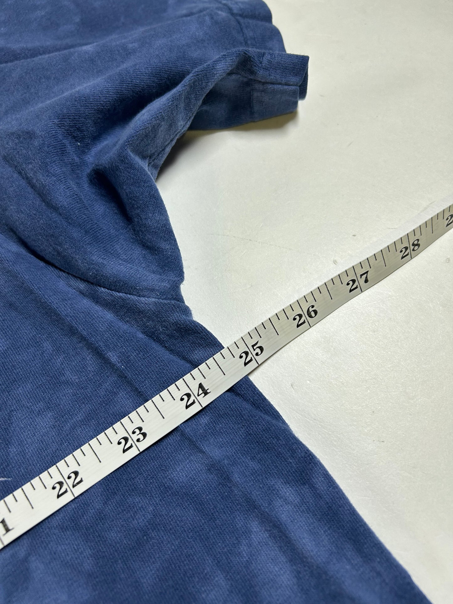 Vintage 2000s The Mountain American Eagle Blue Dye Tee XL 24.75x30 Inches