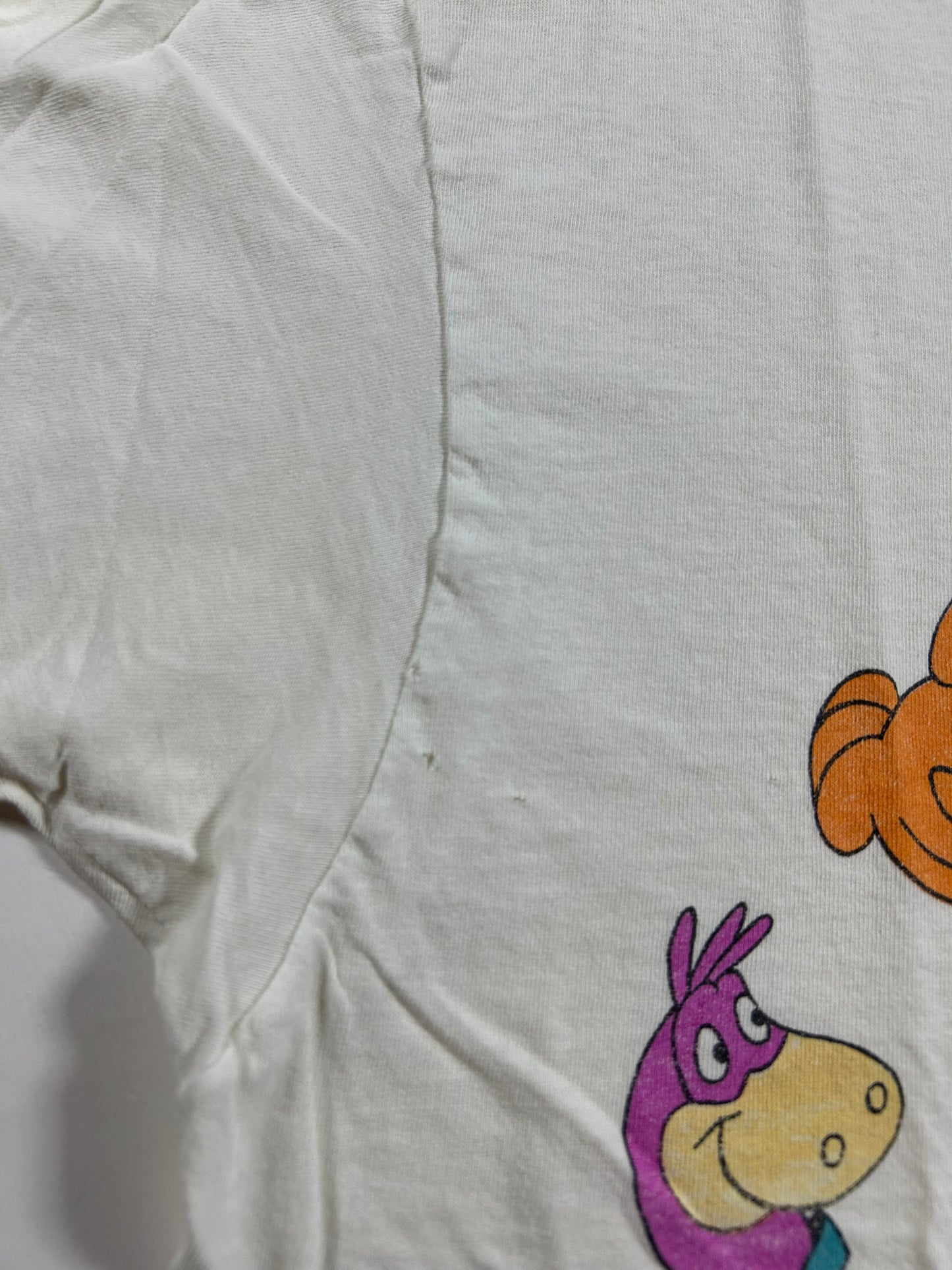 Vintage Flintstones Charters Cartoon Hanna-Barbera Made In USA Thrashed As Is 20.5x28 Inches Mediumish Fit