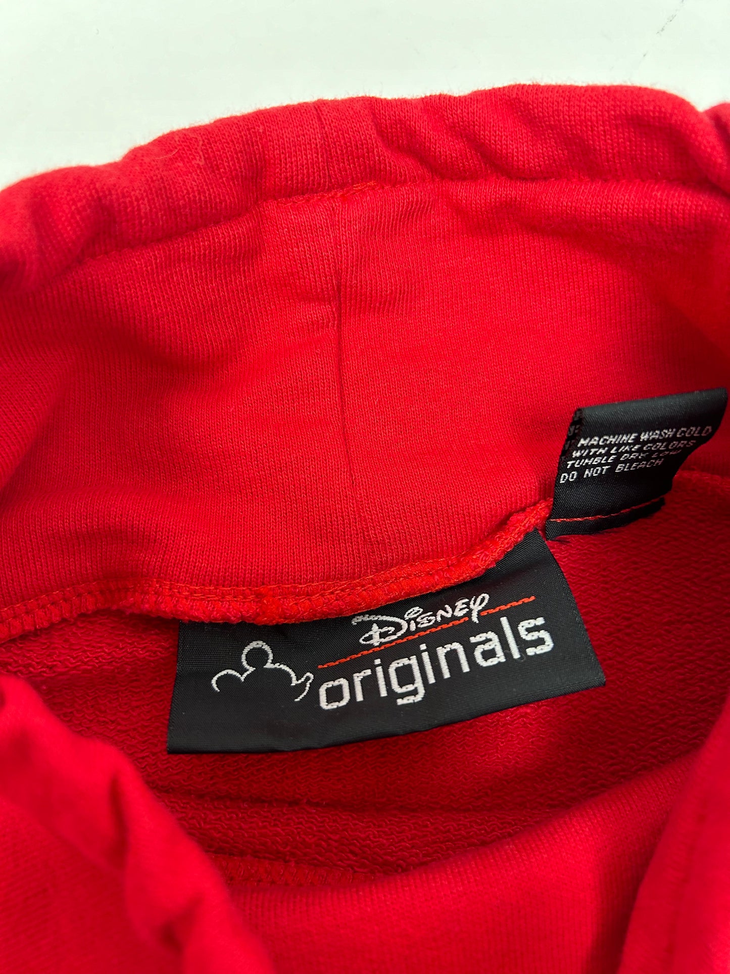 Vintage Mickey Mouse Disney Originals Mickey USA Pullover L/XL 24.75x30/31.5 90s