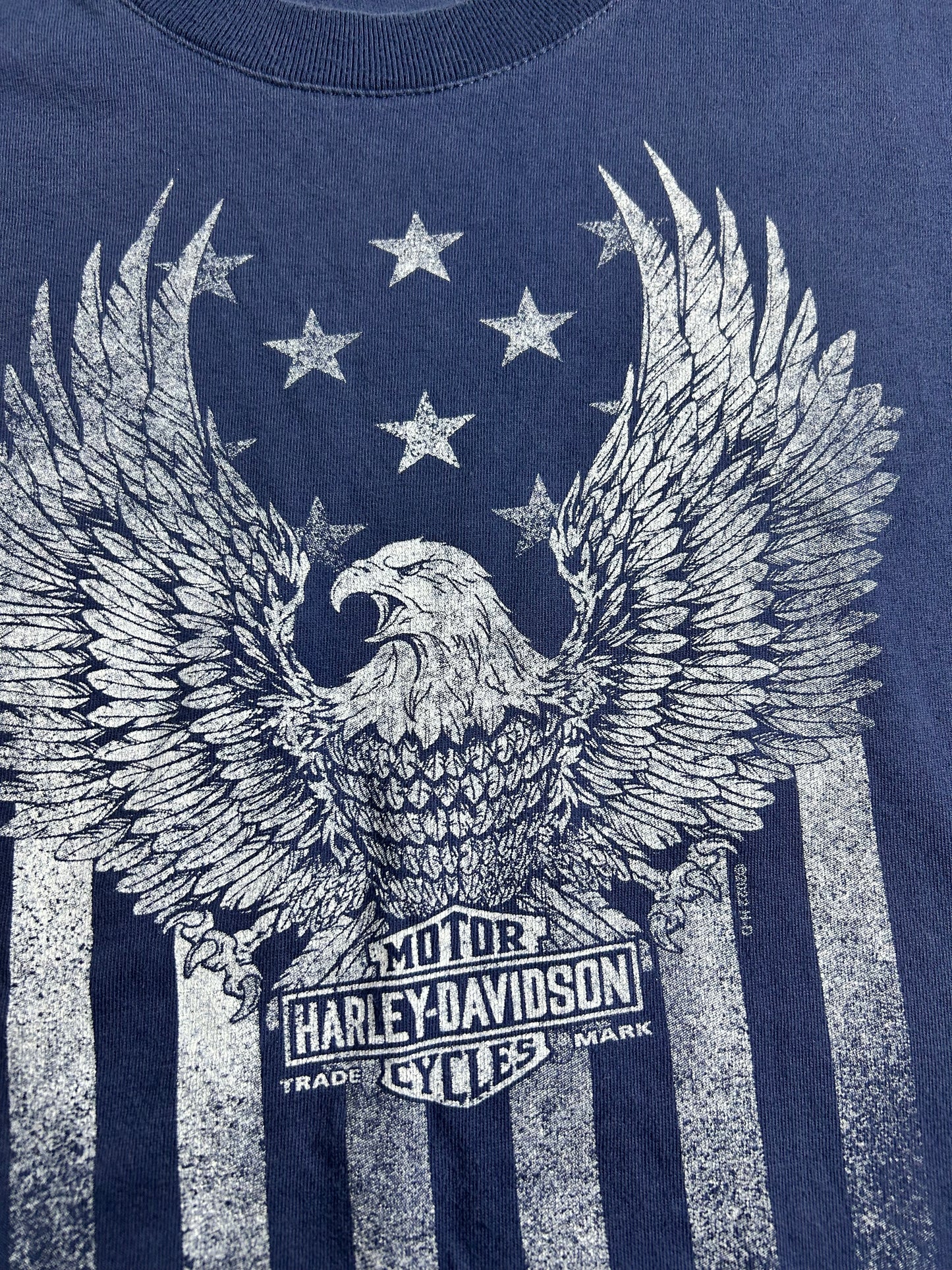 2022 Harley Davidson Motorcycle Of Bergen County Eagle Live Free Rochelle Park, NJ Tee XL 23.5x29.75 Inches