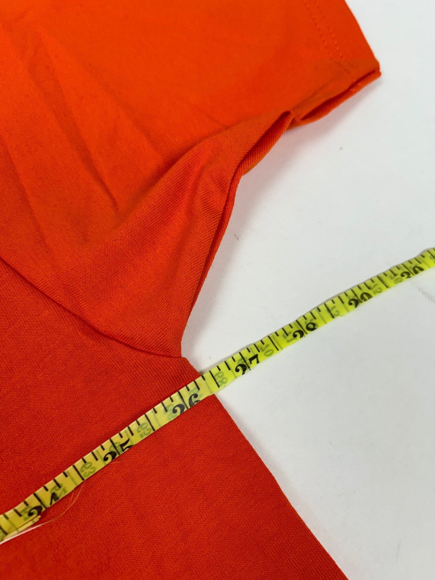 Edgewood NJ first edition “Deeper Than The Roots.” Tee 2XL 
26.25x32.5 Inches Jerzees Tag 50/50 Blend USA Orange