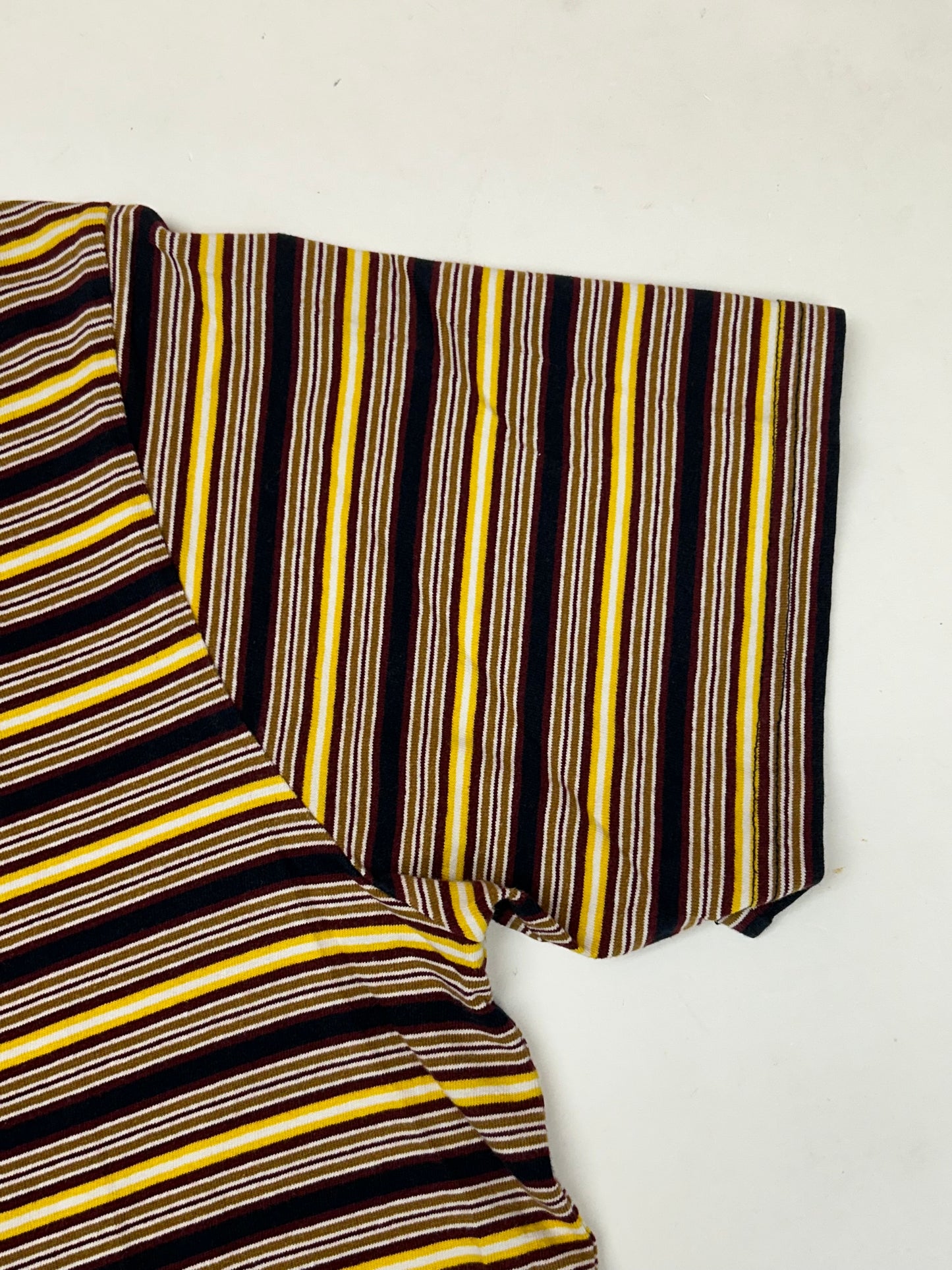 The Hundreds Embroidered Logo  Stripped Tee Medium 19.5x27 Inches