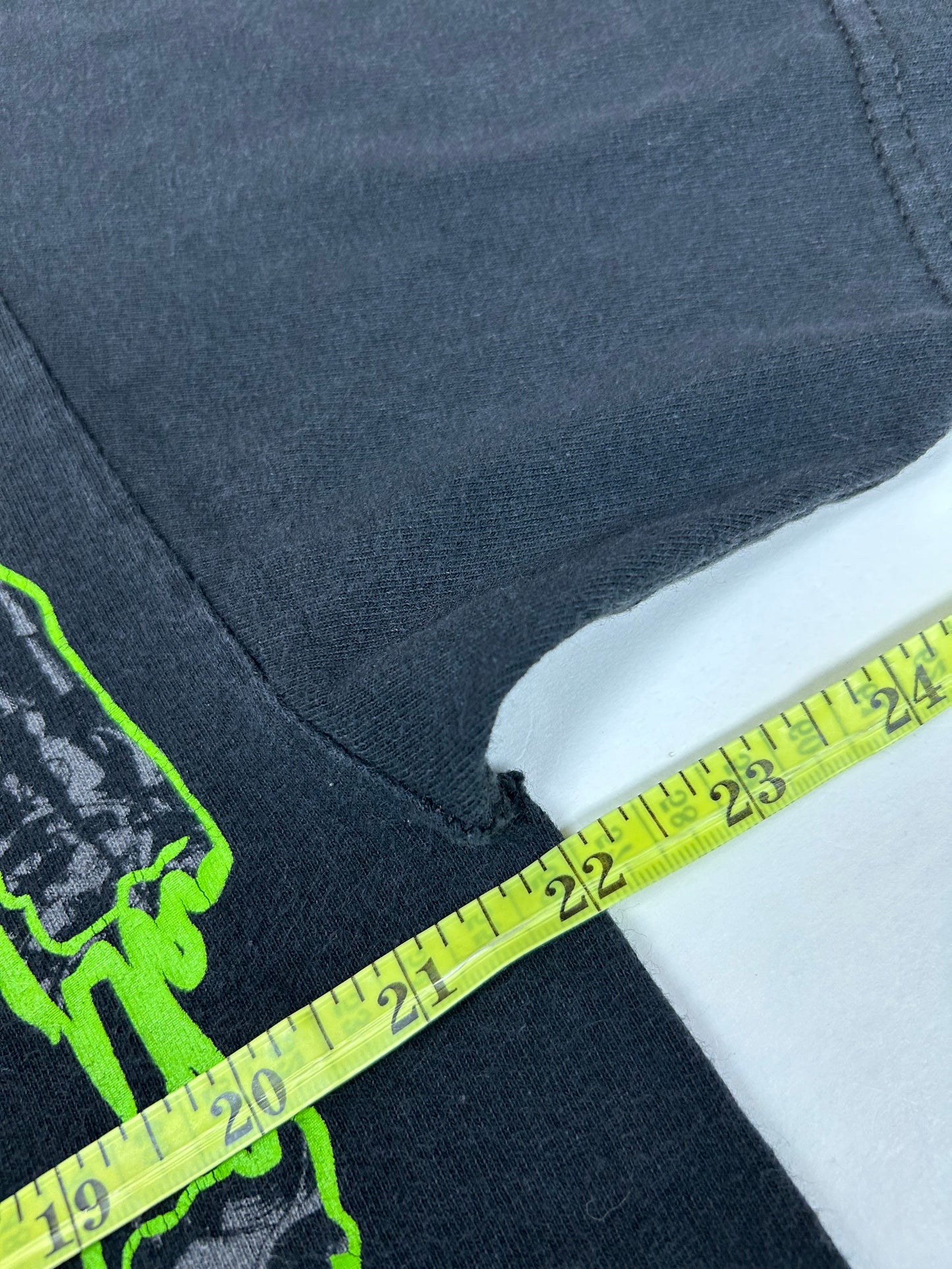 Vintage 2000s Metal Mulisha Skull Sergeant Motocross Dirt Biking Shirt Large 22x29.5 As Is Black/Green