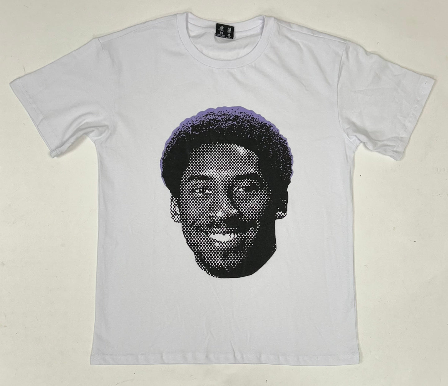 Kobe Bryant Frobe Big Face ICY  Graphic Print T-Shirt White Medium 20.75x27.75 Inches