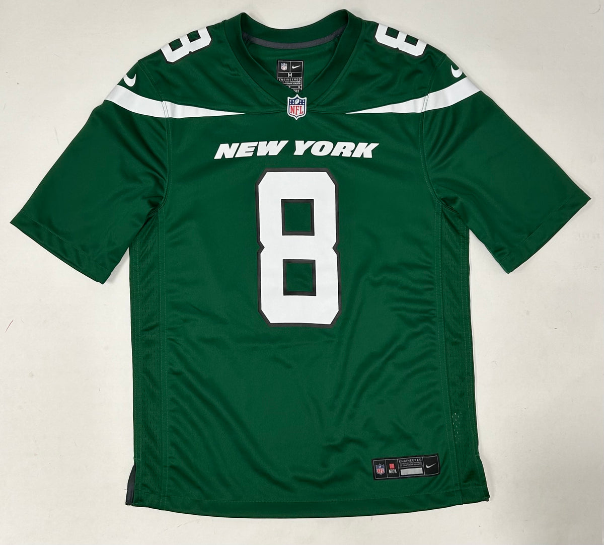 New York Jets Aaron Rodgers # 8 NFL Nike Jersey Medium Men’s Green 2023