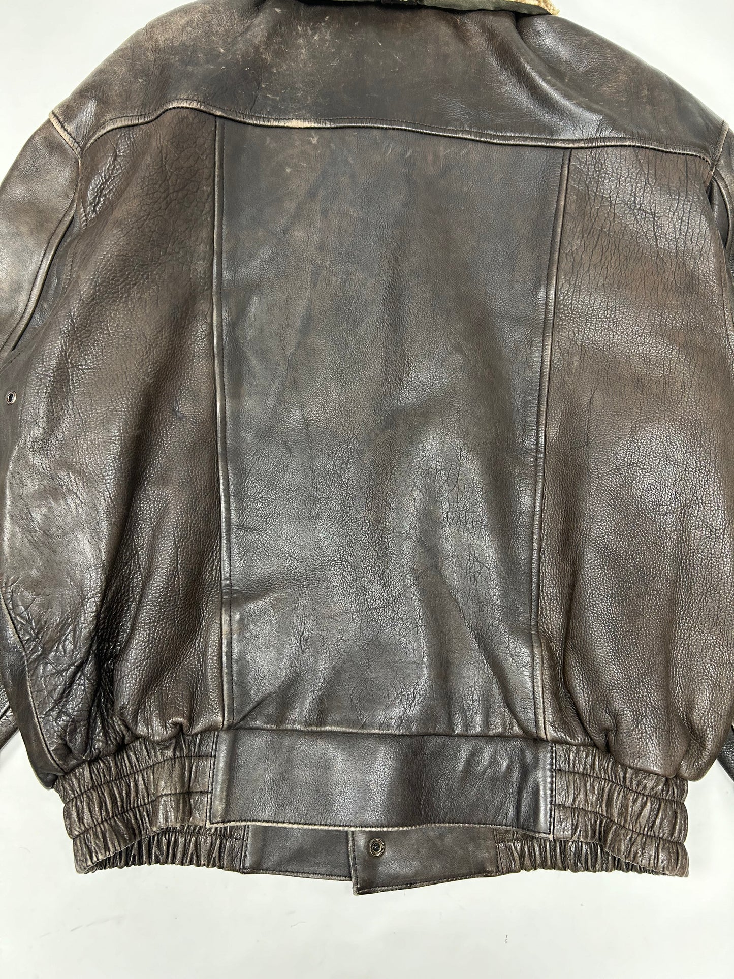 Vintage 90s The Axiom Traditional Leather Pete’s Wicked Ale Leather Jacket Beer Brewery Medium 25x28 Inches
