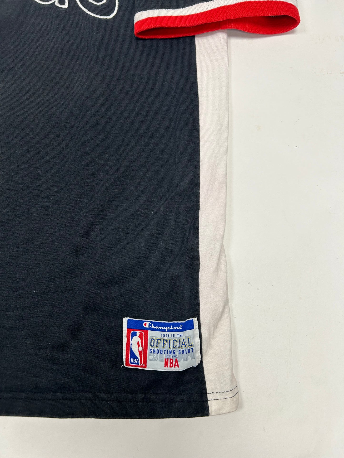 Vintage Chicago Bulls NBA Official Shooting Shirt Champion Basketball 2XL Jordan