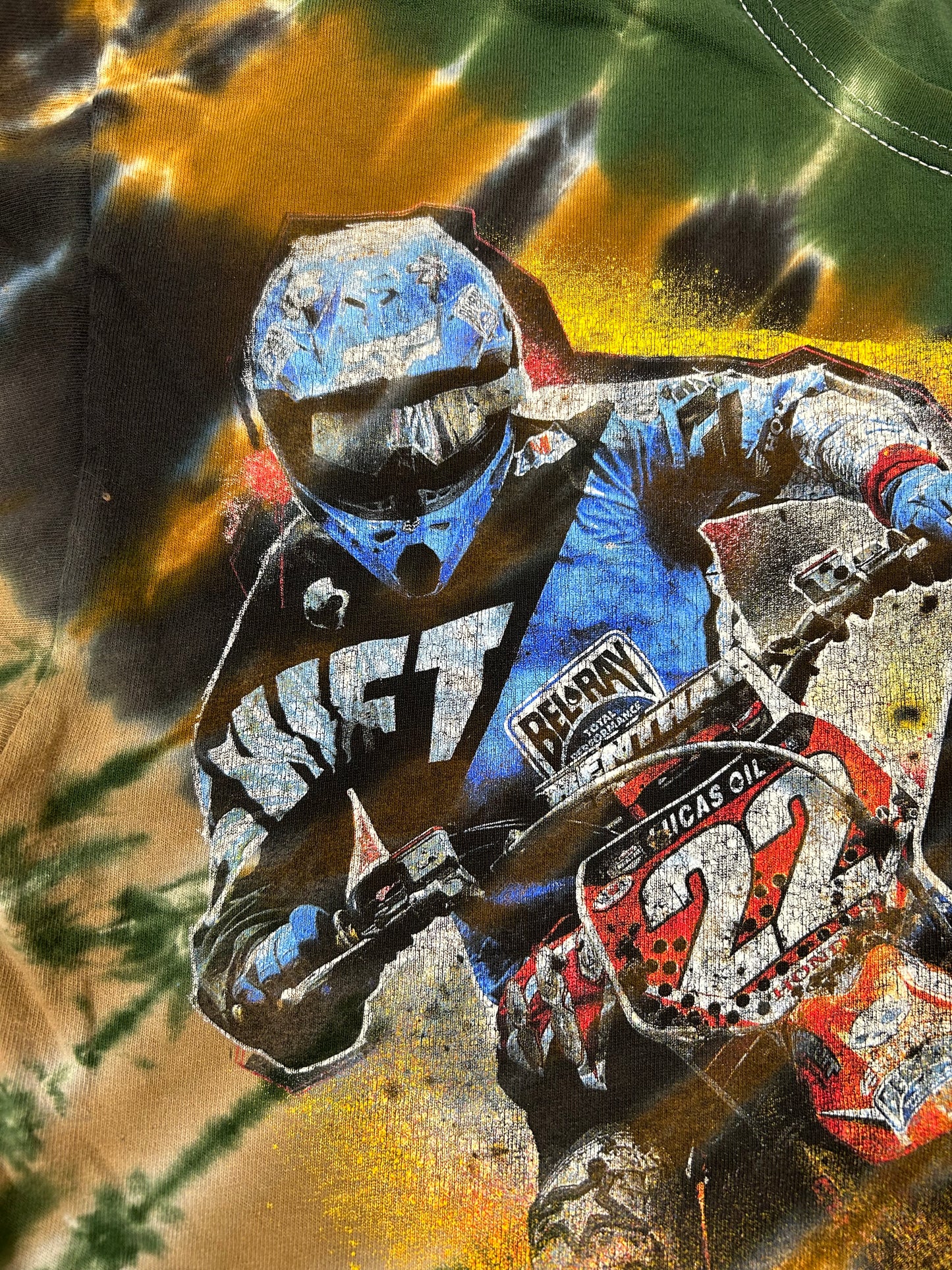 2011 Unadilla National Motocross Rockstar Energy MX Tie-Dye Tee Large 22.5x27.75 Inches