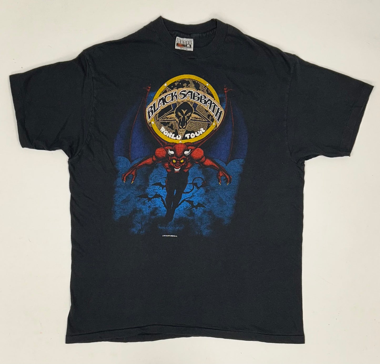 Vintage Black Sabbath Mob Rules Tour 1981 Rock Band Music Tee 21.25x28.25 Inches L/M Fit