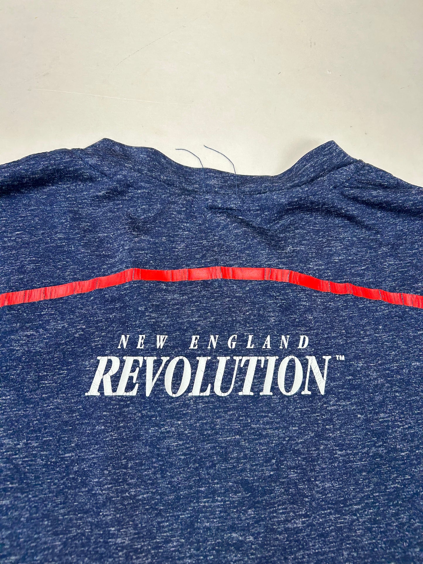 2015 New England Revolution MLS Adidas Soccer Jersey Training Shirt Medium 19x27.5 Inches