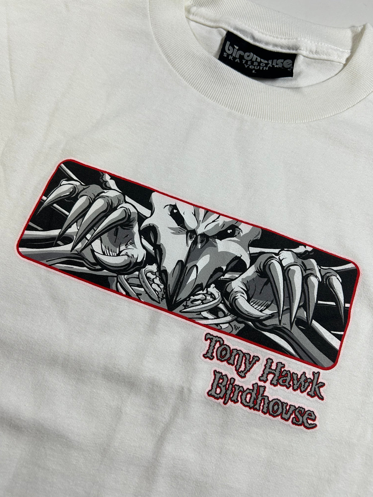 Vintage Birdhouse Skateboards Tony Hawk Falcon 3 Graphic Skateboard Tee 2000-01