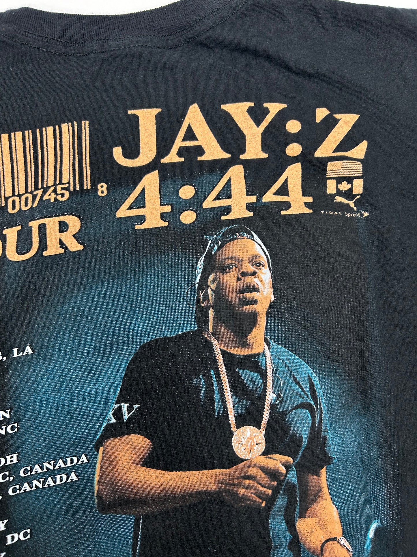 2017 Jay-Z 4:44 Tour Rap Tee Long Sleeve Large 22.75x26.5 Inches Lot Tee