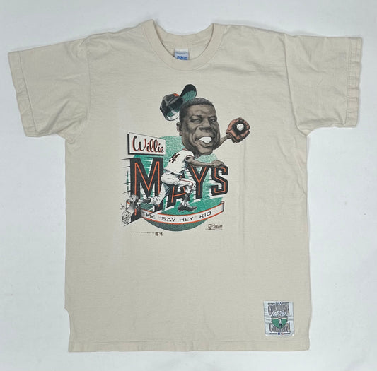Vintage 1990 Salem Sportswear Willie Mays The “Say Hey” Kid San Francisco Giants MLB Baseball Tee