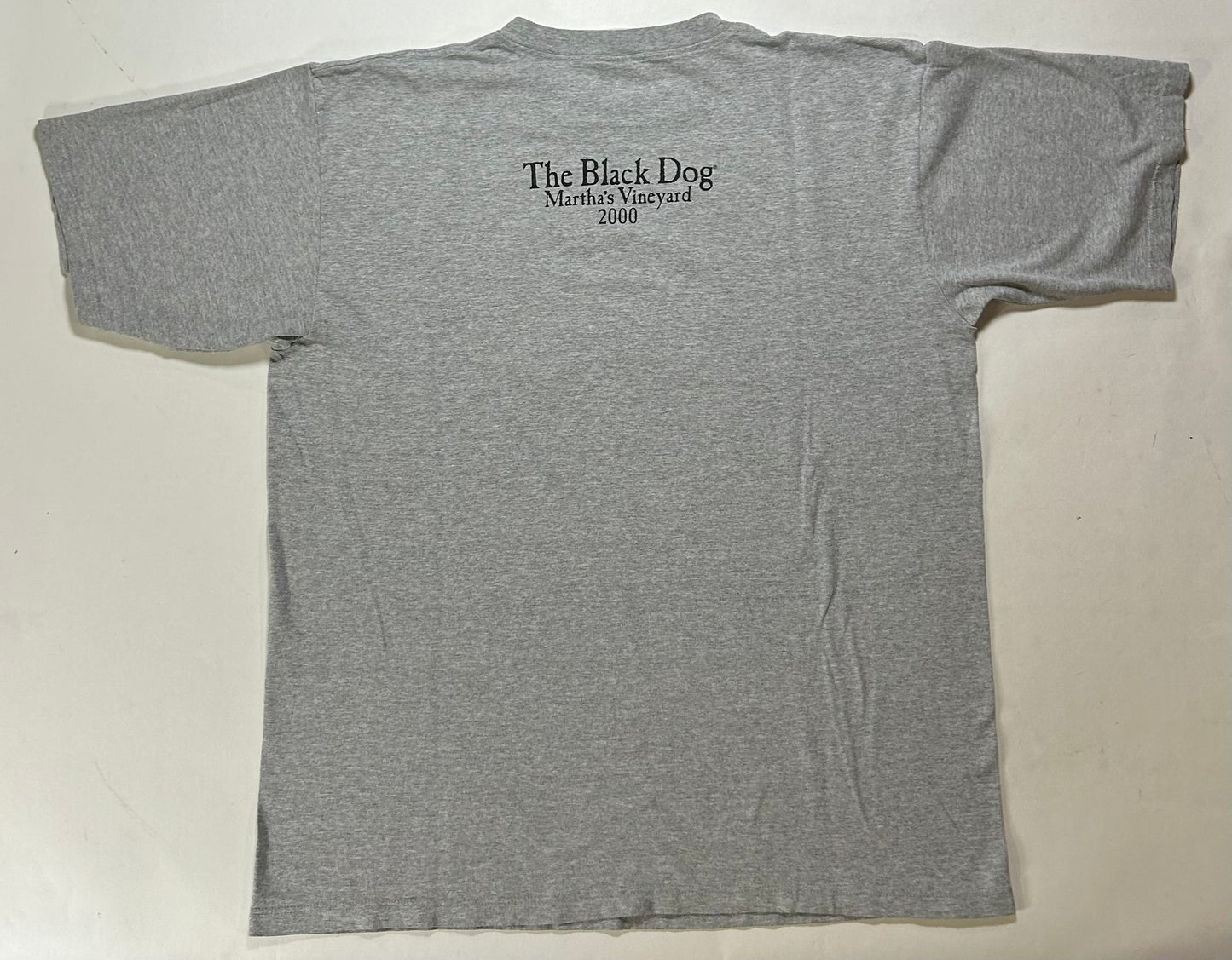 Vintage 2000 The Black Dog Martha’s Vineyard Tee XL 24.5x30.25 Inches Gray