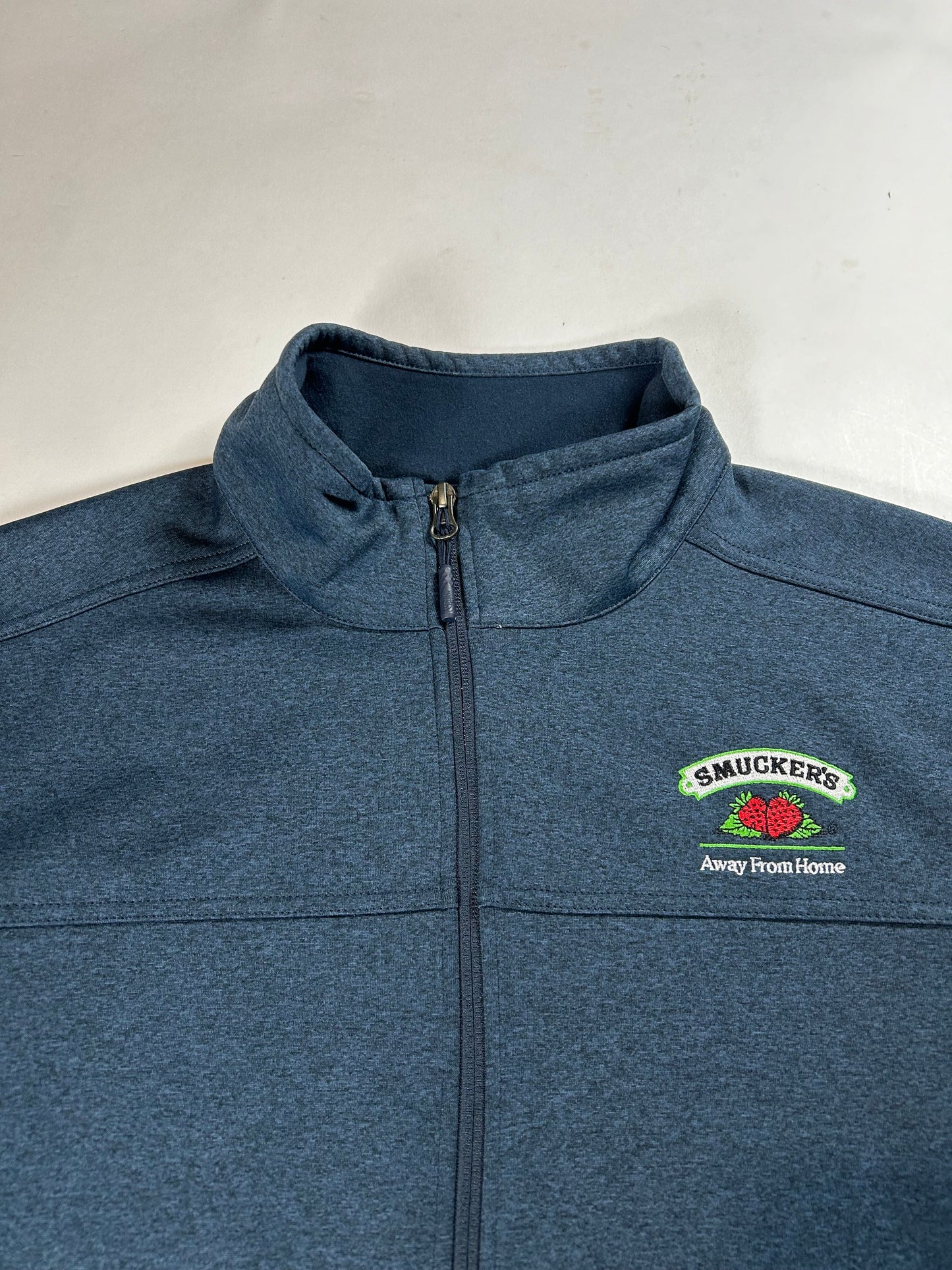 Smucker’s Away From Home The North Face Zip Jacket Large/Medium Fit 23.5x28 Inches