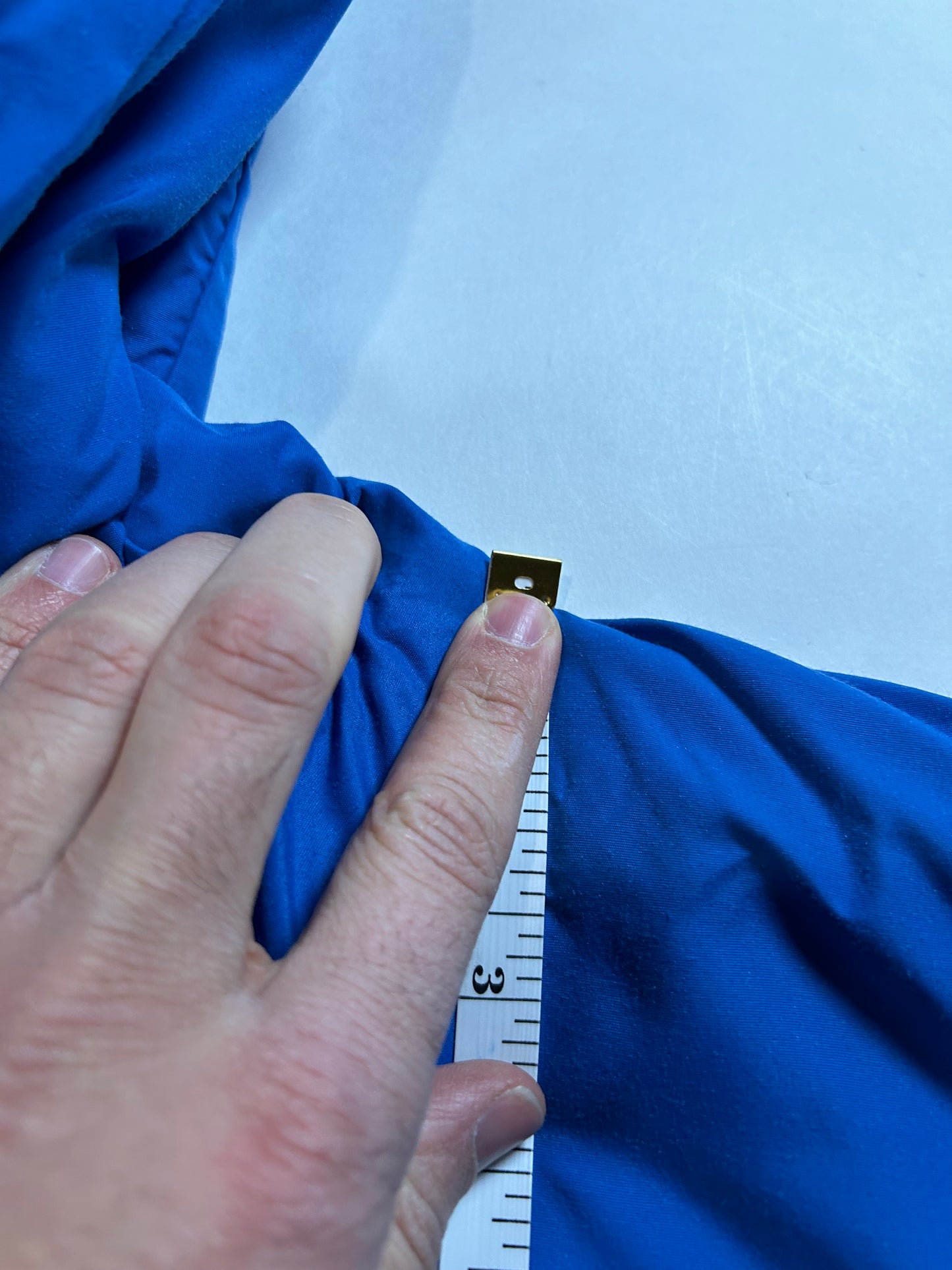 Vintage Chalk-Line New York Giants NFL Chest Logo Zip Puffer Jacket 27.5x27.25 Inches Large Fit