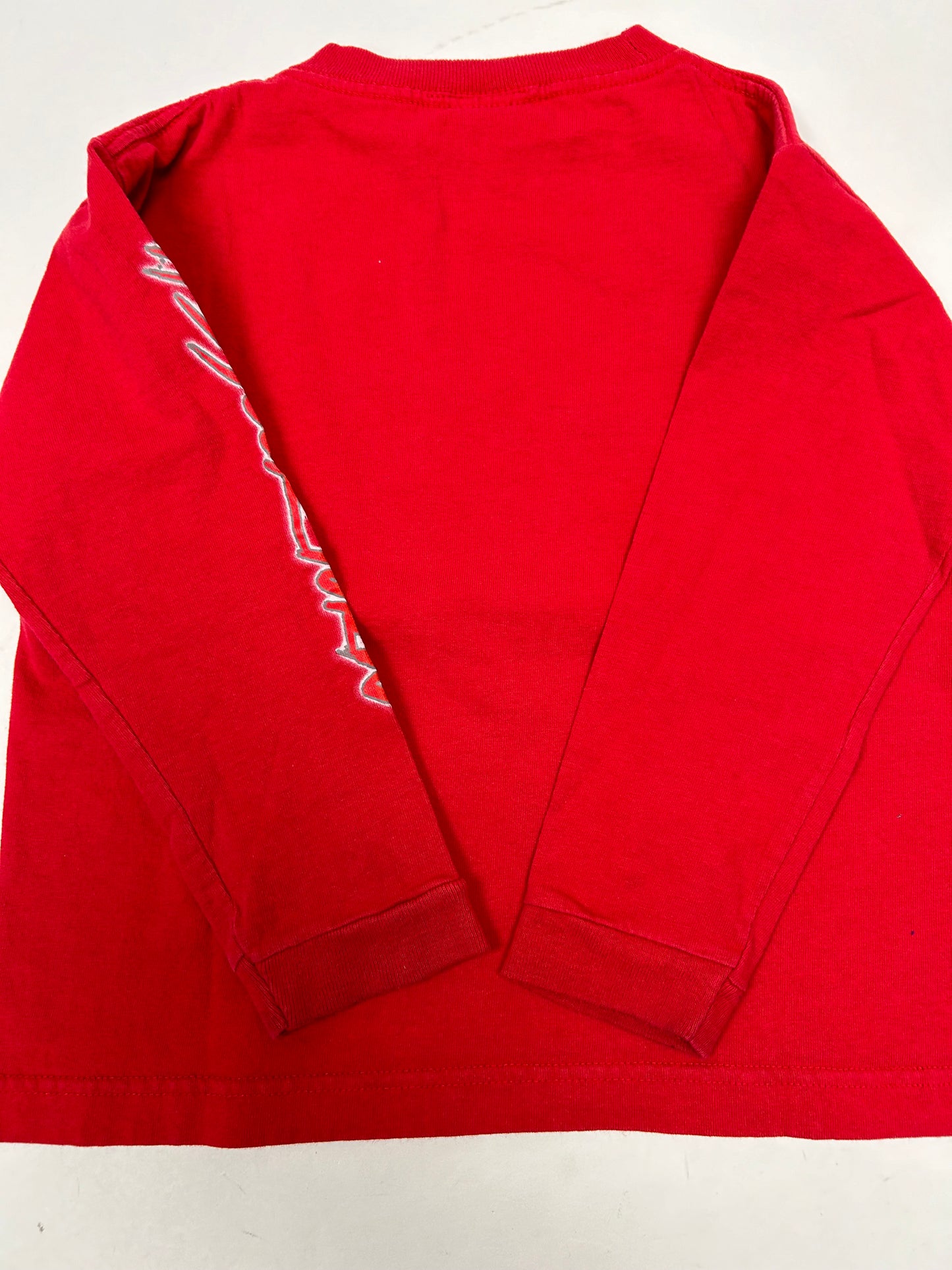 Vintage Shonen Jump Yugioh Graphic Kids Long Sleeve Shirt 16.75x18.25 Inches Childrens Large/Medium Red