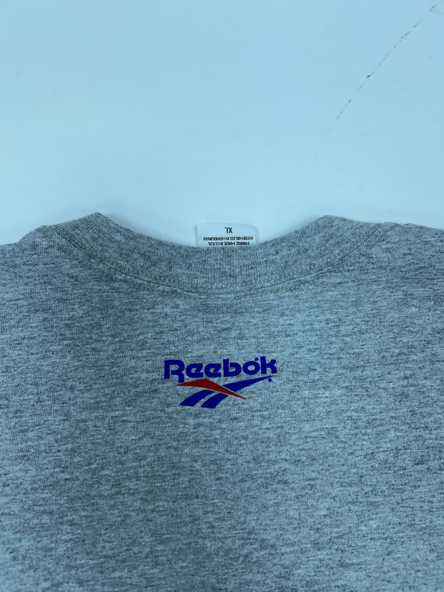 Vintage 1996 Reebok New York Giants NFL Tee XL 23.5x30.5 Inches Gray