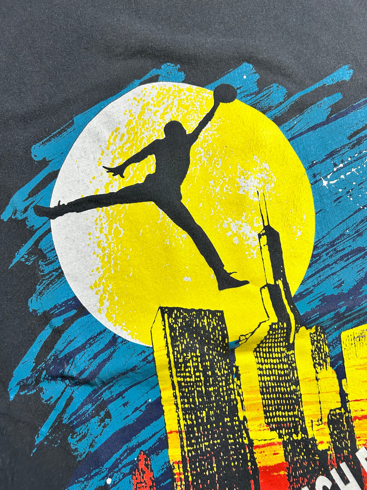 Vintage 90s Nike Air Jordan Not Every High Flying Hero Wears A Cape Tee Medium 19.75x28 Inches
