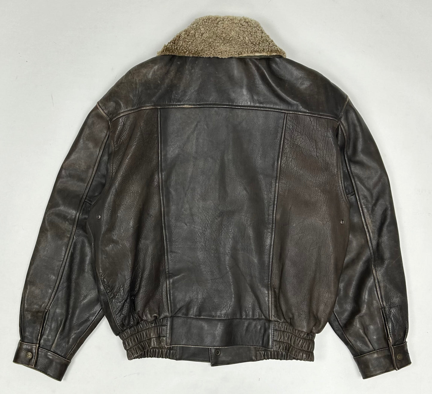 Vintage 90s The Axiom Traditional Leather Pete’s Wicked Ale Leather Jacket Beer Brewery Medium 25x28 Inches