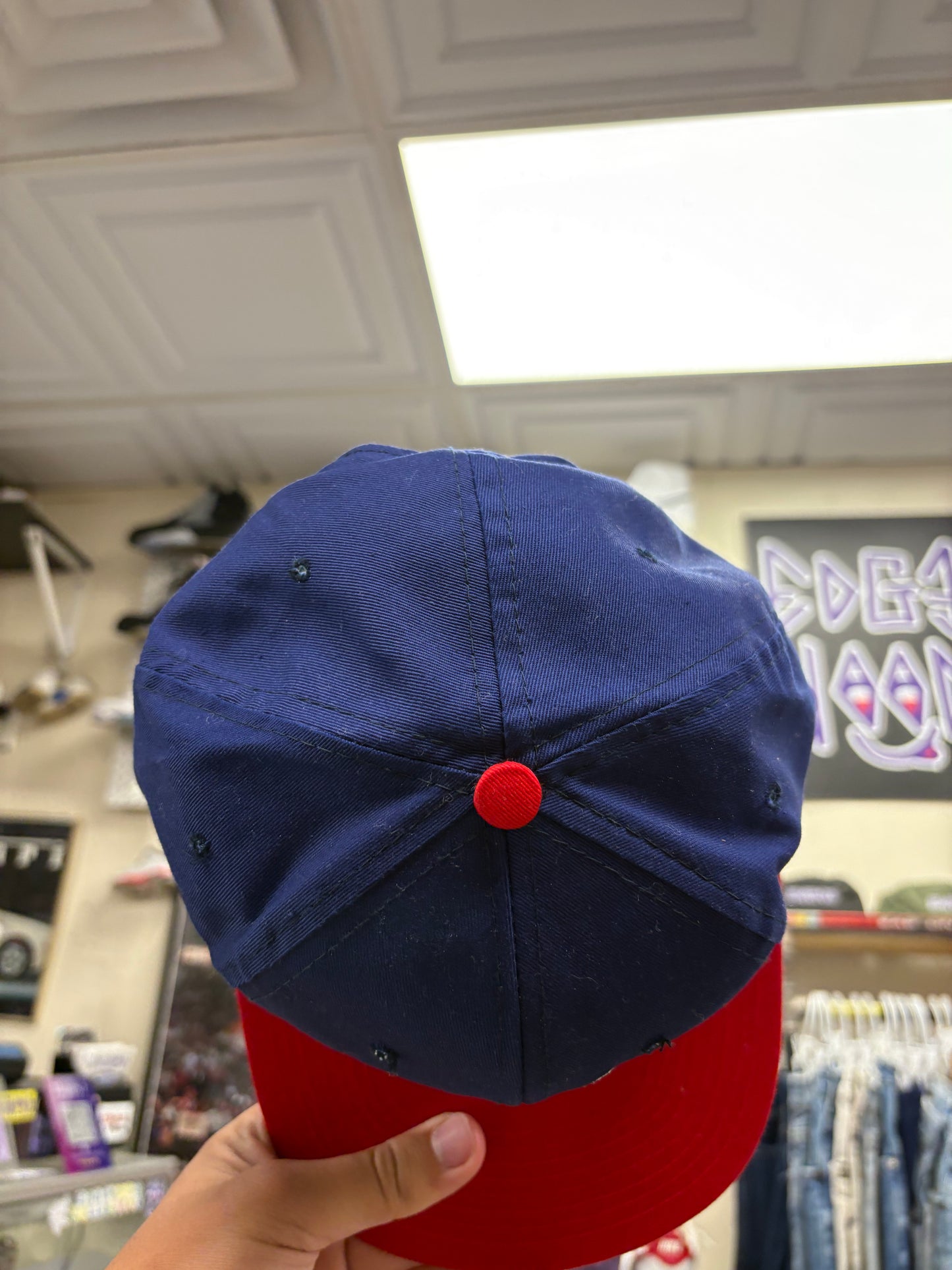 Vintage Cleveland Indians hat snapback Blue/Red