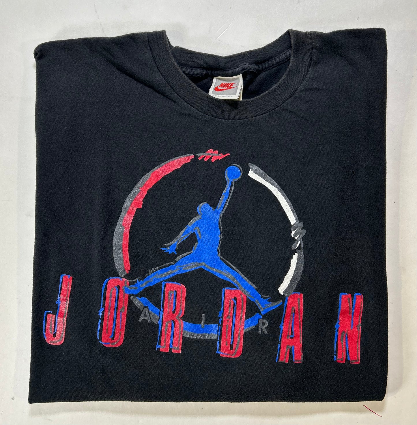 Vintage Nike Air Jordan Vlll 8 1993 T-Shirt Logo Shirt AJ8 Playoffs XL 24x29 Inches