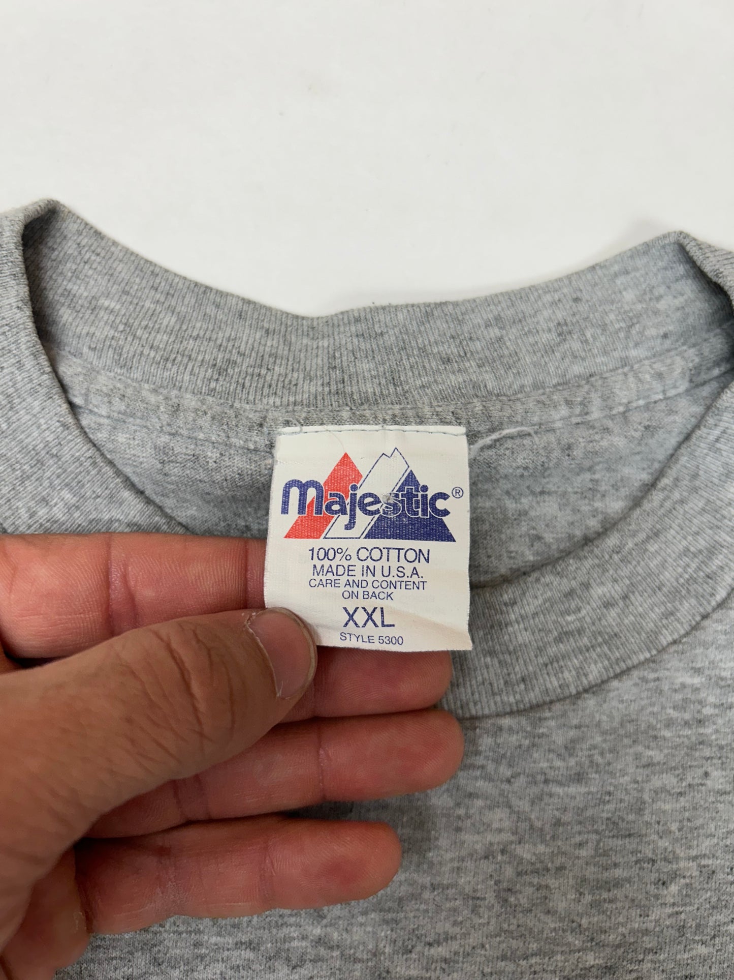 Vintage Majestic Buffalo Sabres Goathead Logo NHL Tee 2XL 26.5x29.75 Inches