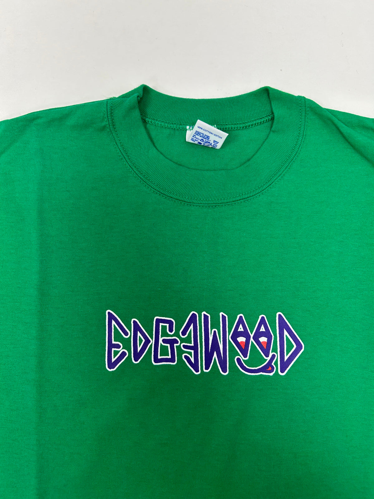 Edgewood NJ “Deeper Than The Roots.” First Edition Tee Large 21.5x31 Inches Kelley Green Russell USA 100% DS