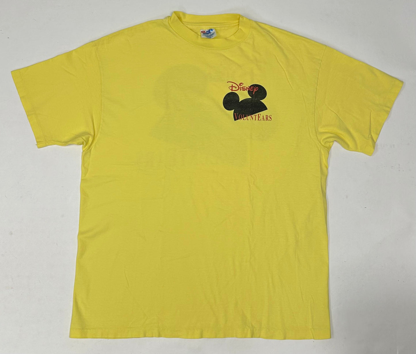 Vintage Disney Voluntears Walt Disney World Volunteer Shirt Hanes Beefy T XL 90s