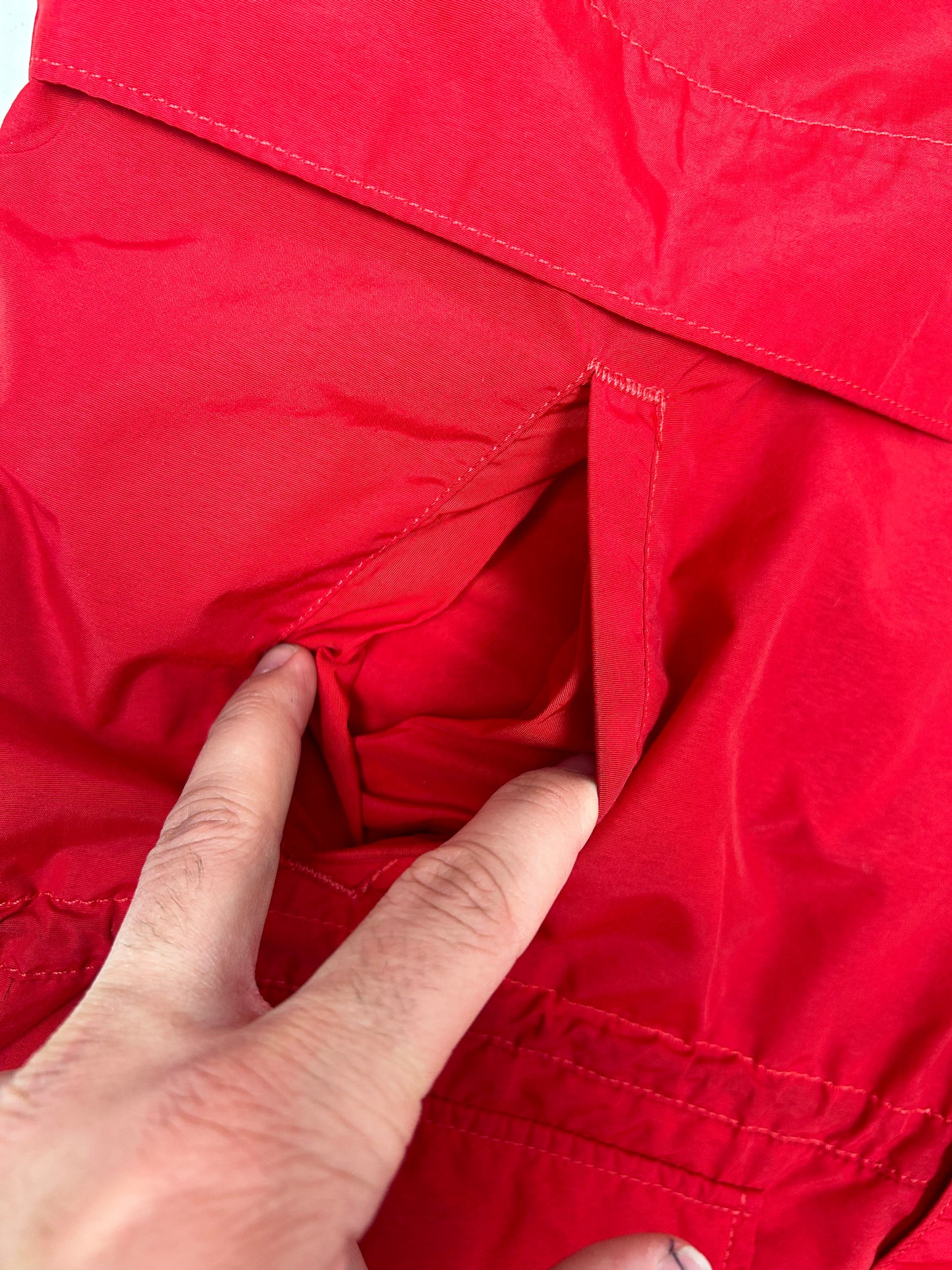 Vintage Chalk-Line MLB This Week In Baseball Zip Long Trench Style Jacket Size Tagged Large 26.5x36.5 Inches As Is Has Wear