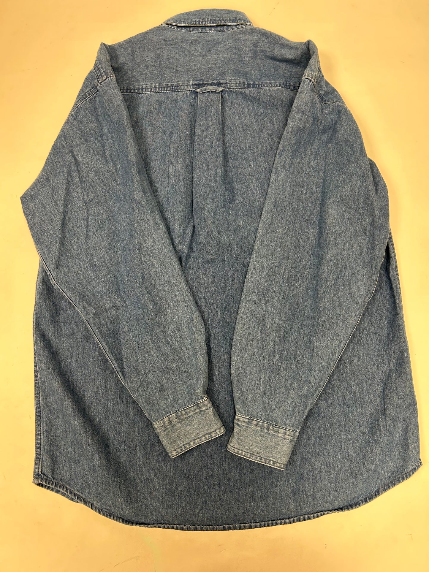 Vintage Trump Marina Hotel Casino Button Up Denim Shirt J. America Medium