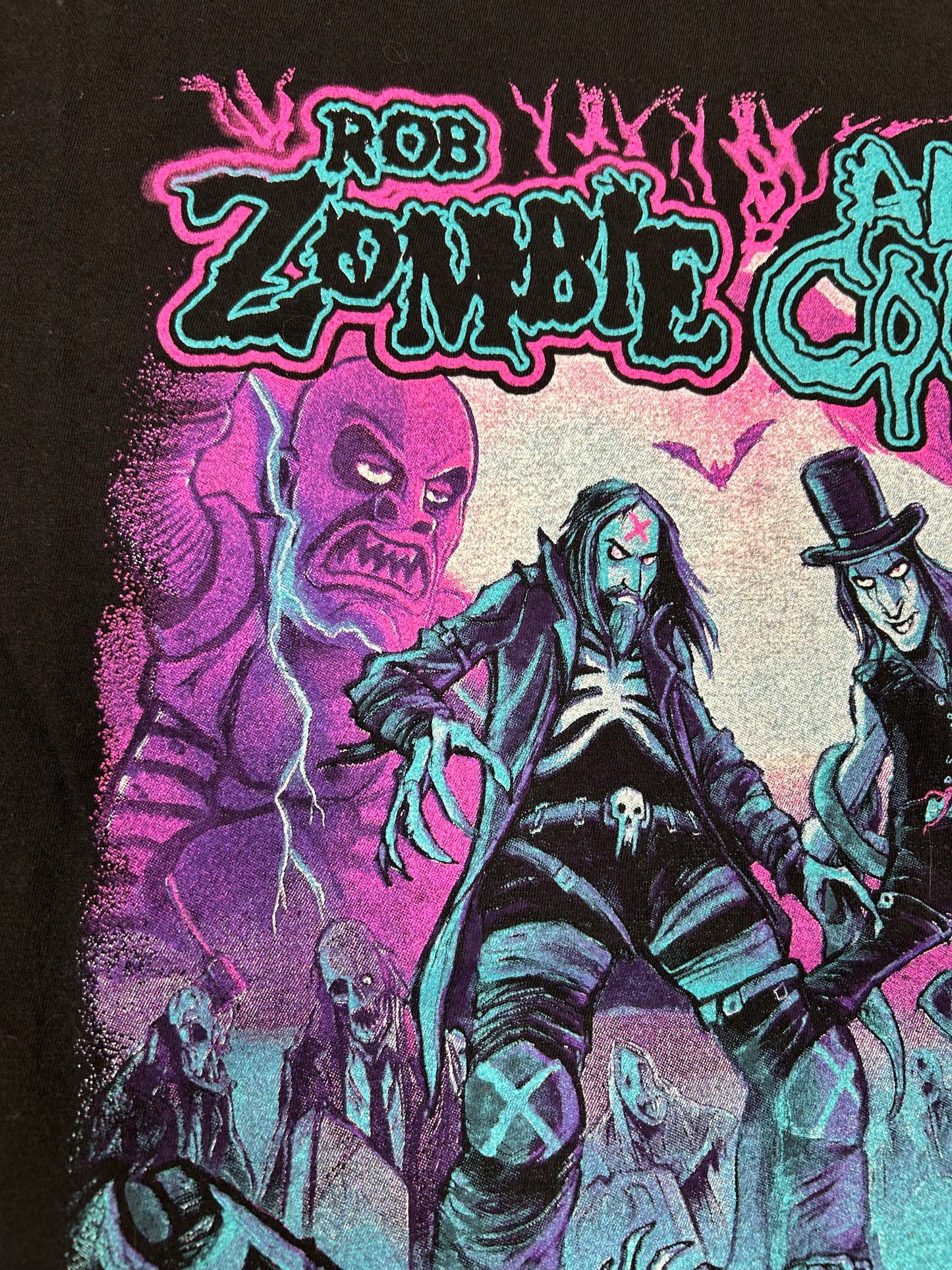 Rob Zombie & Alice Cooper Freaks on Parade 2023 tour shirt Medium T-SHIRT Black