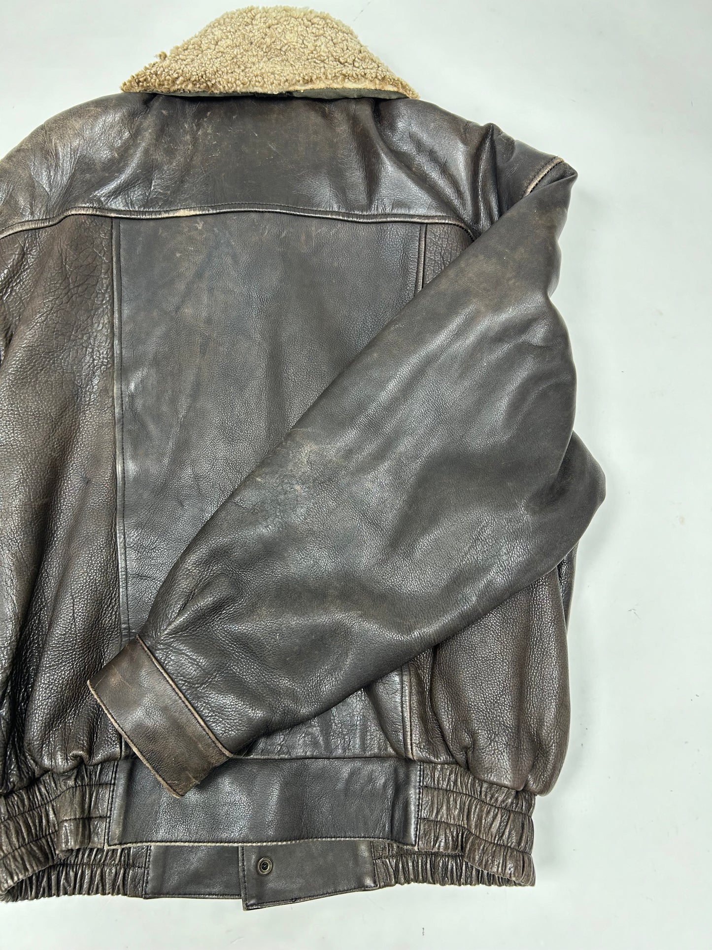 Vintage 90s The Axiom Traditional Leather Pete’s Wicked Ale Leather Jacket Beer Brewery Medium 25x28 Inches