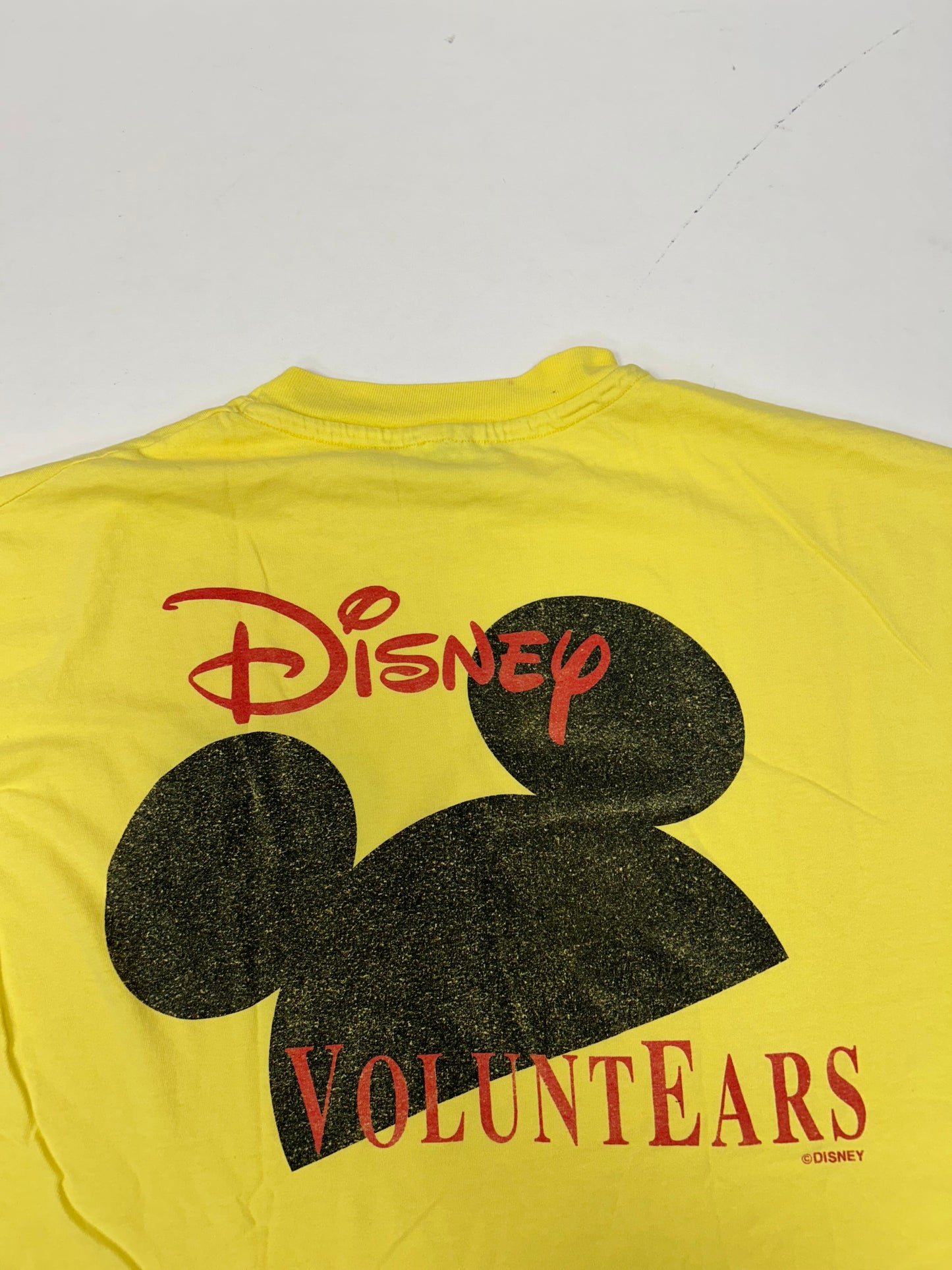 Vintage Disney Voluntears Walt Disney World Volunteer Shirt Hanes Beefy T XL 90s